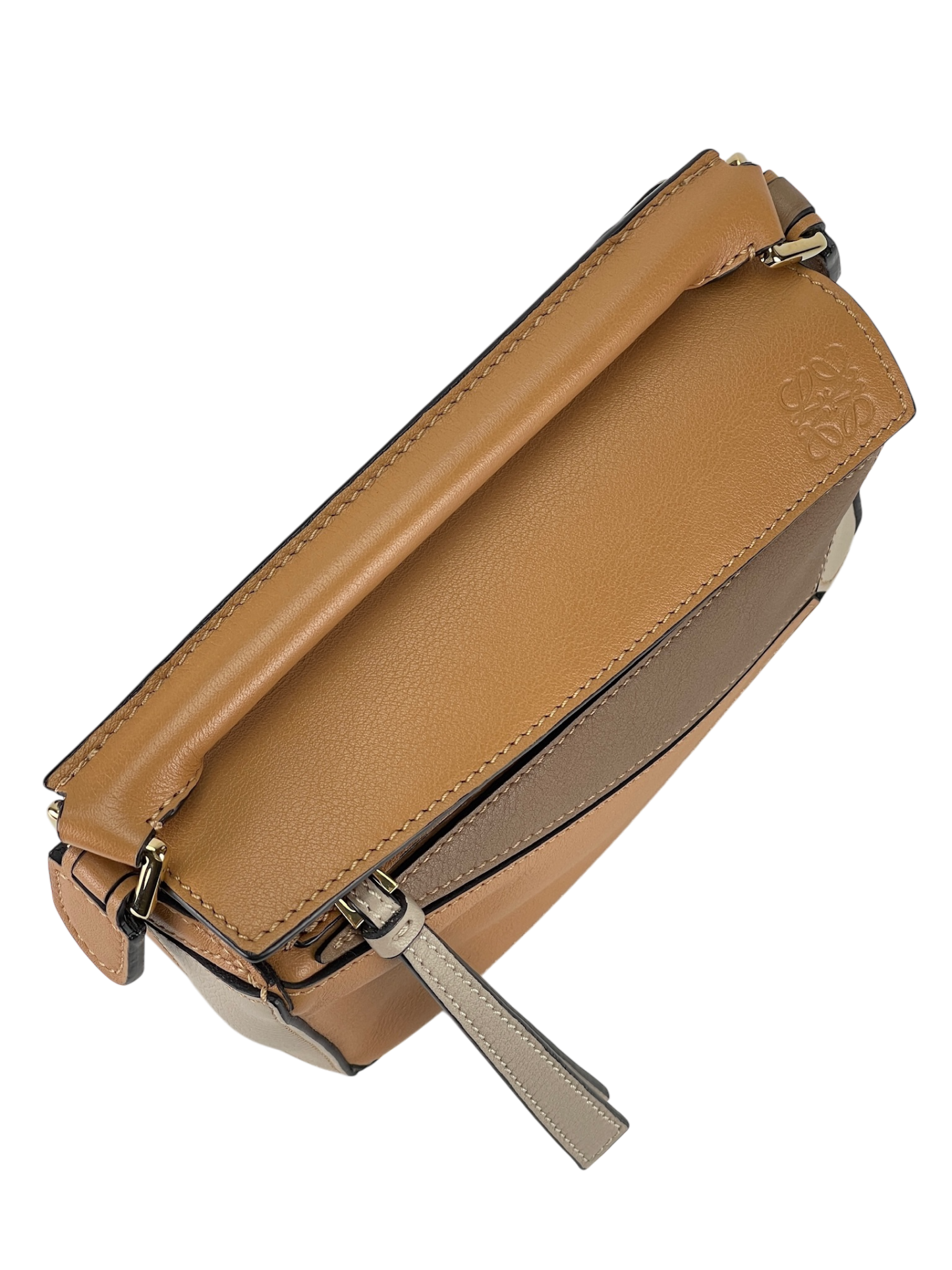 LOEWE - Warm Desert Mink Calfskin Mini Puzzle Bag