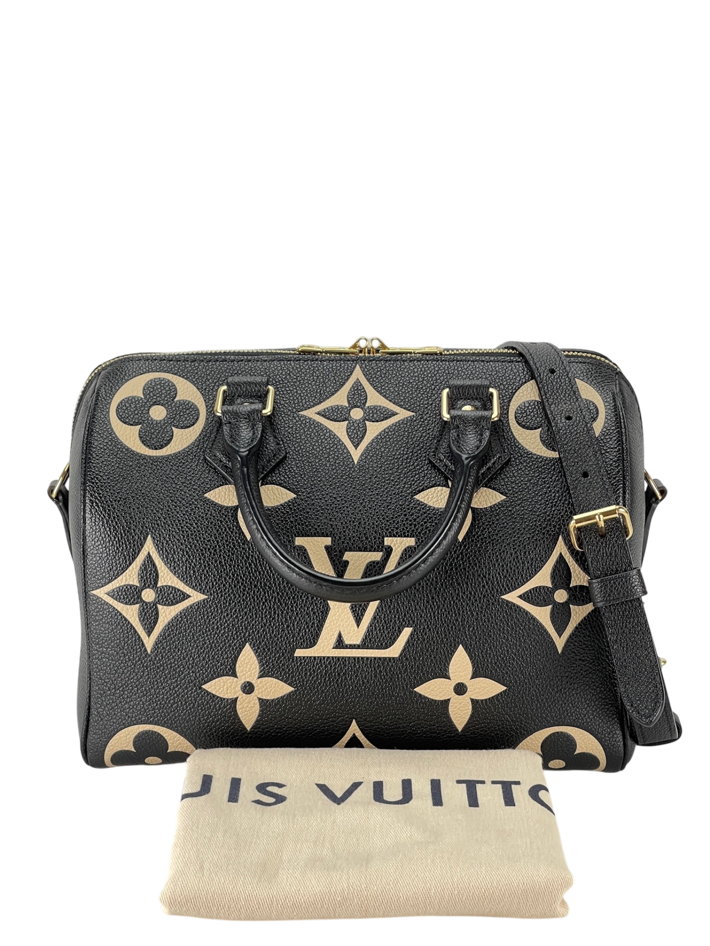 LOUIS VUITTON - Speedy Bandouliere 25 Bicolor Monogram Empreinte Leather