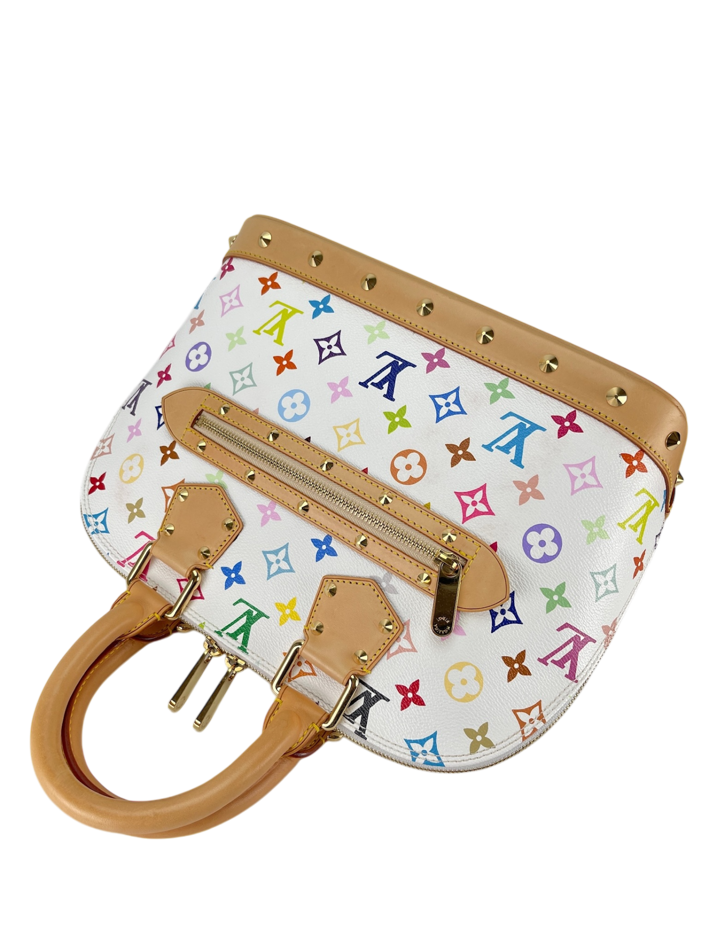 LOUIS VUITTON - Multicolor White Alma Handbag
