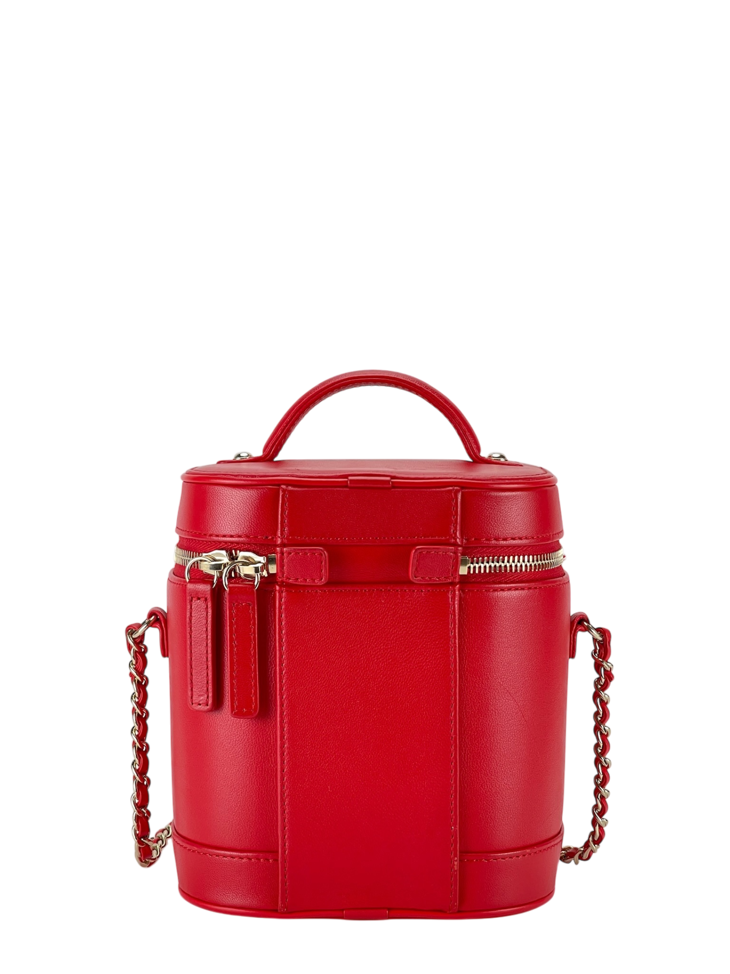 CHANEL - Lambskin Timeless Vanity Cosmetic Case Red