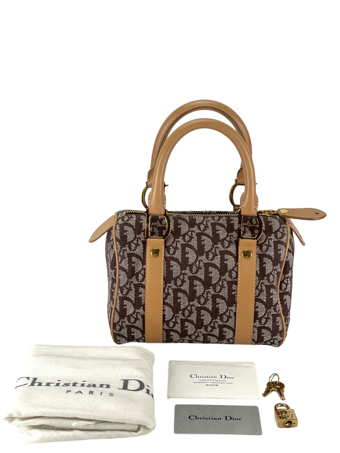 DIOR - Mini Monogram Trotter Boston Bag