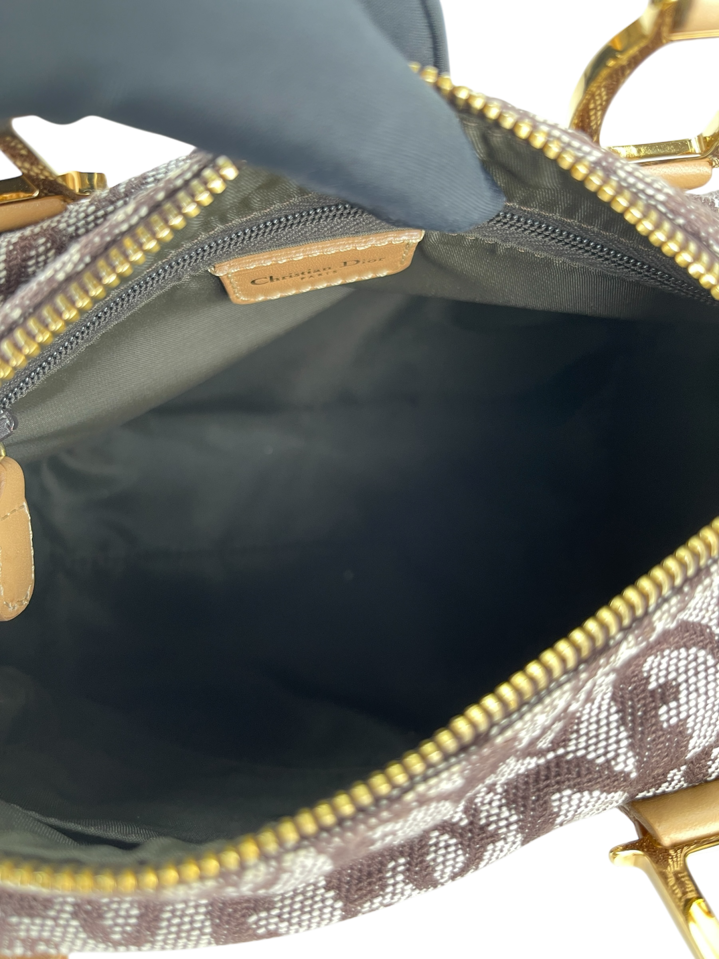 DIOR - Mini Monogram Trotter Boston Bag