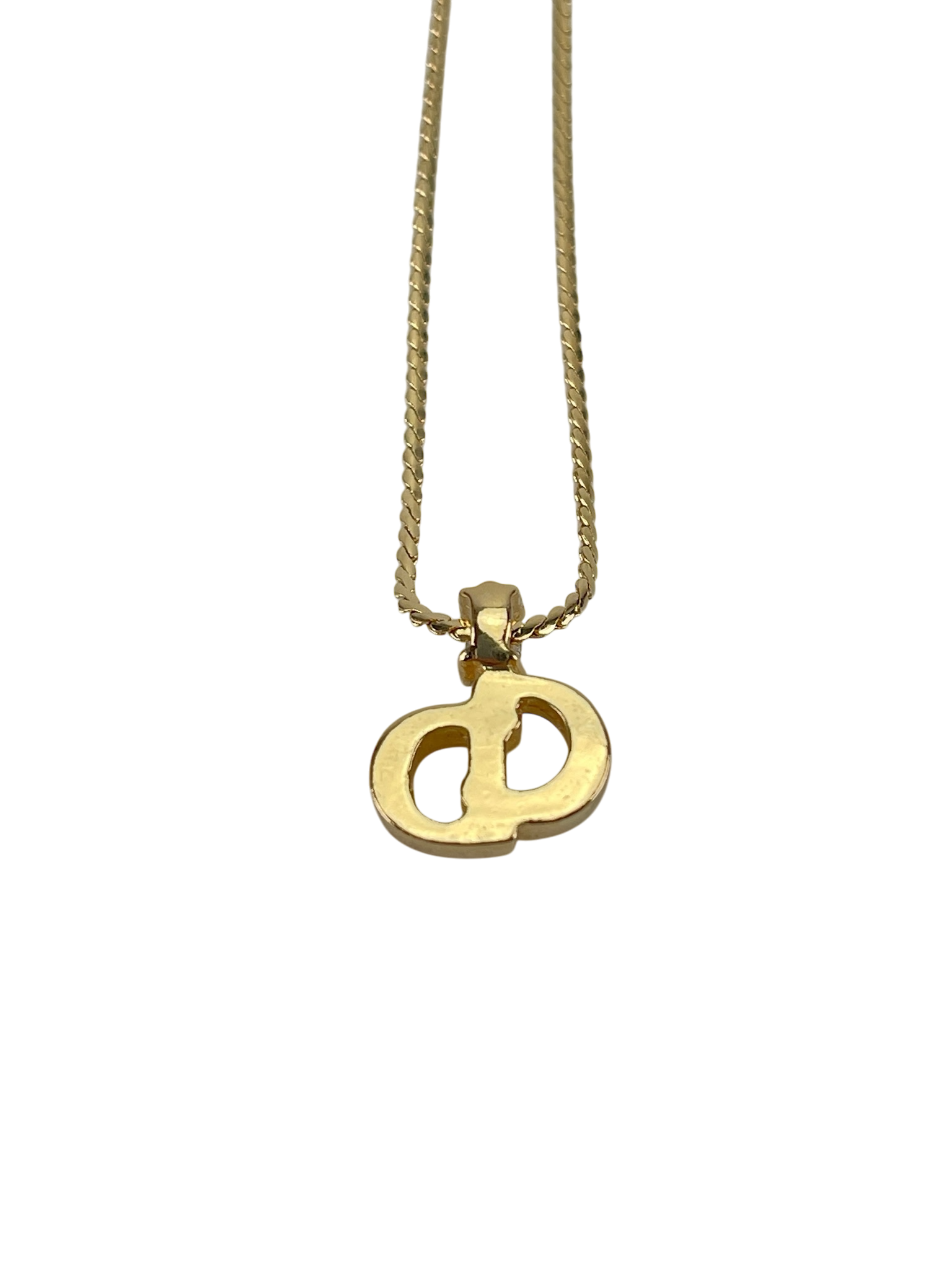 DIOR - Vintage Gold CD logo Earrings