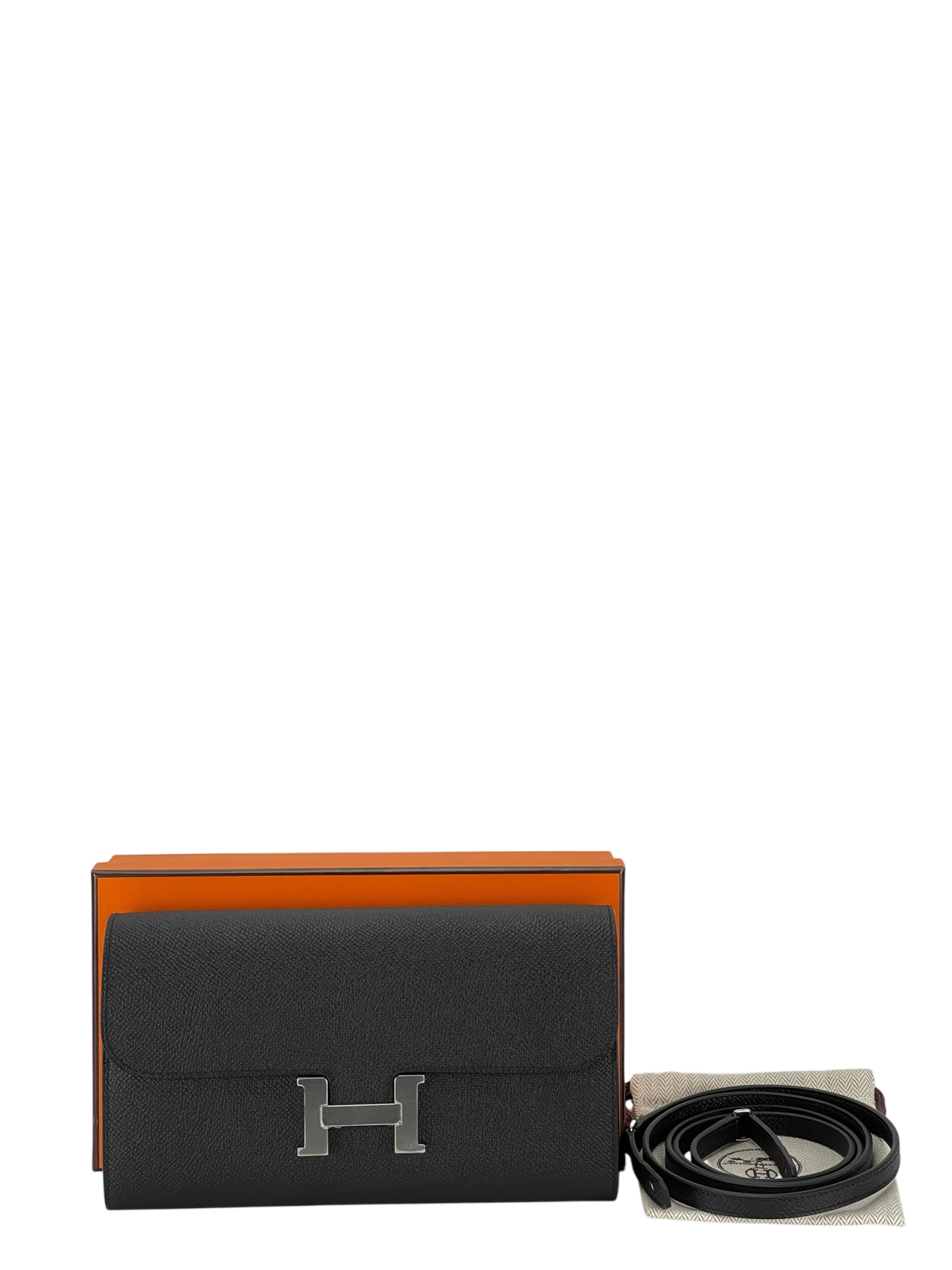 HERMES - Constance to go Black Epsom Palladium Hardware