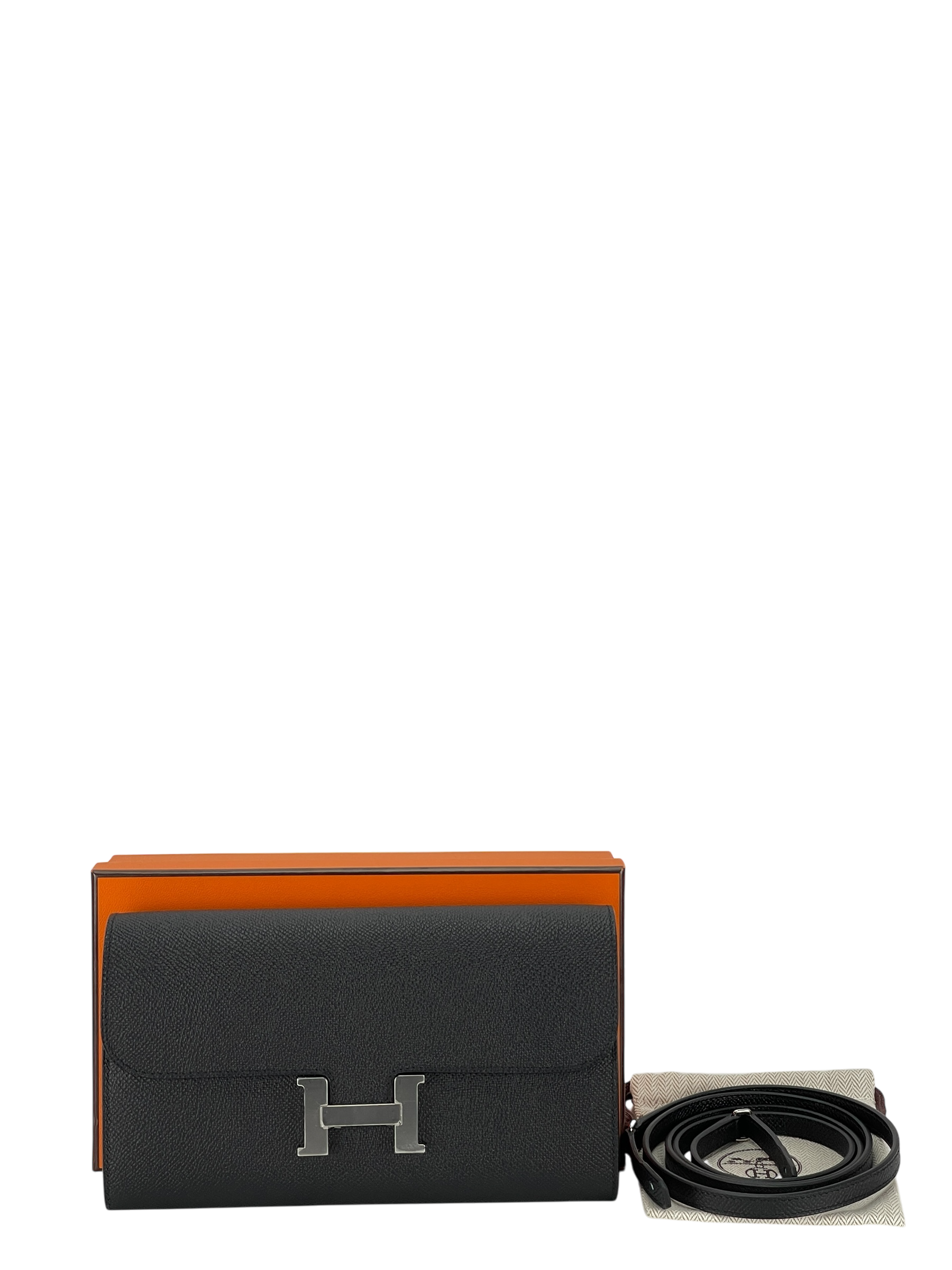 HERMES - Constance to go Black Epsom Palladium Hardware