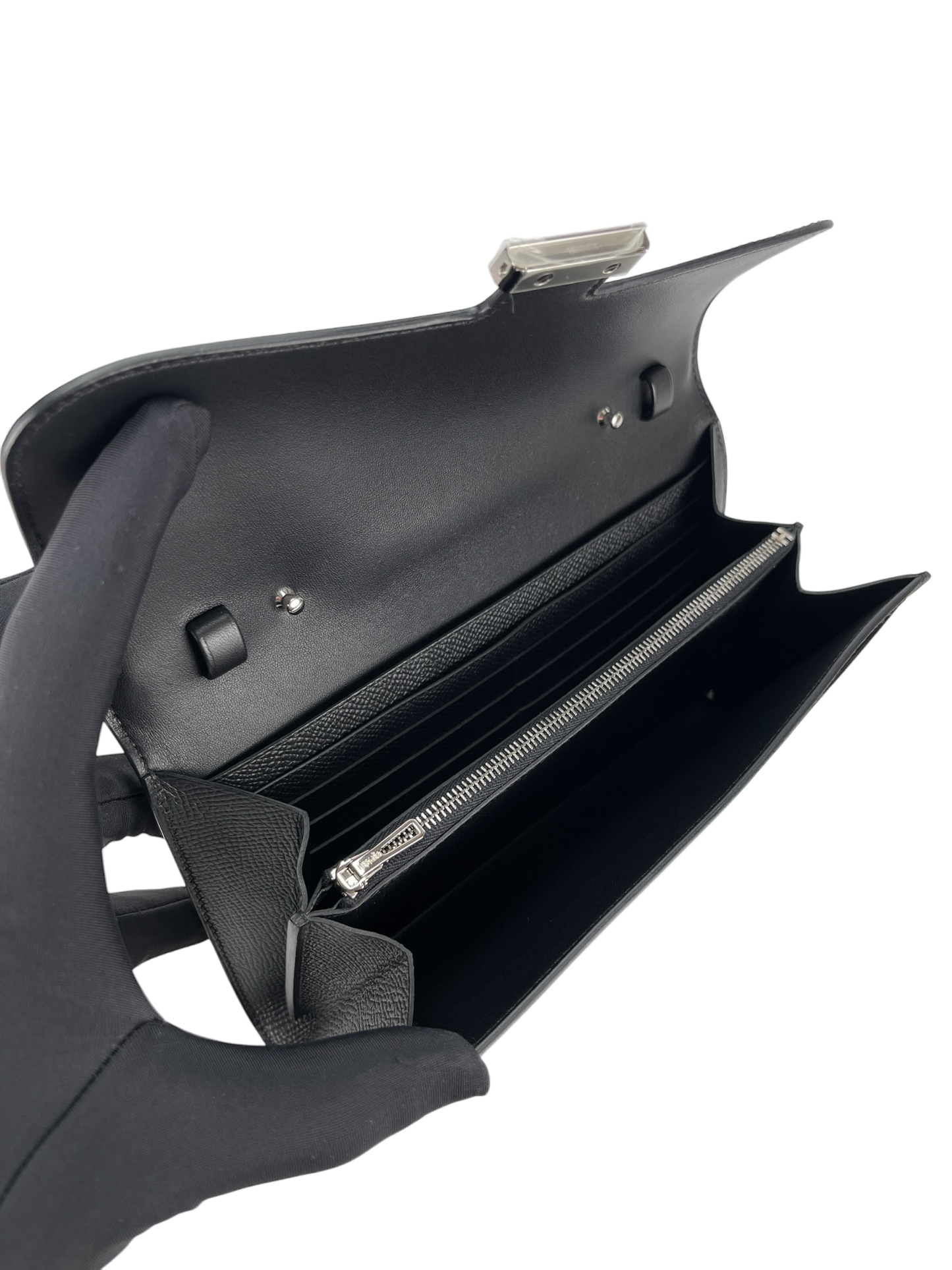 HERMES - Constance to go Black Epsom Palladium Hardware