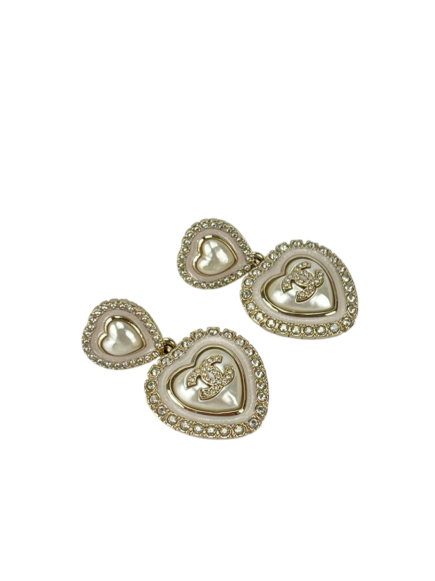 CHANEL - Earrings White in Pearl