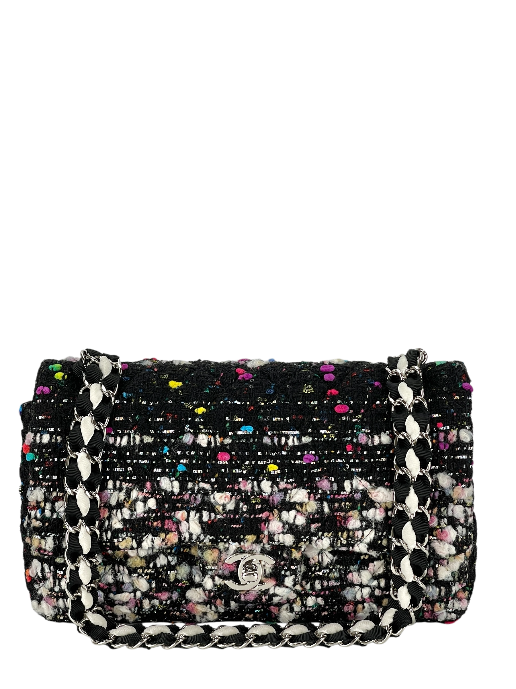 CHANEL - Timeless Medium Black ＆ Multicolour Tweed