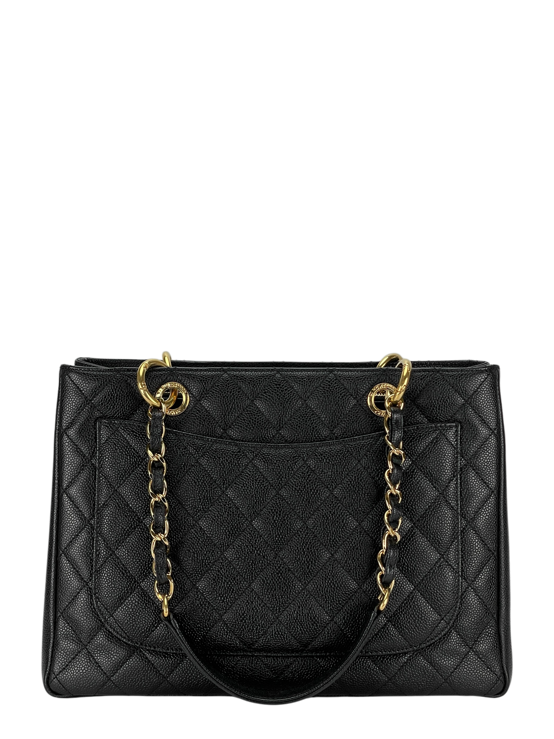 CHANEL - Quilted Grand Shopping Tote GST Black Caviar (GST)