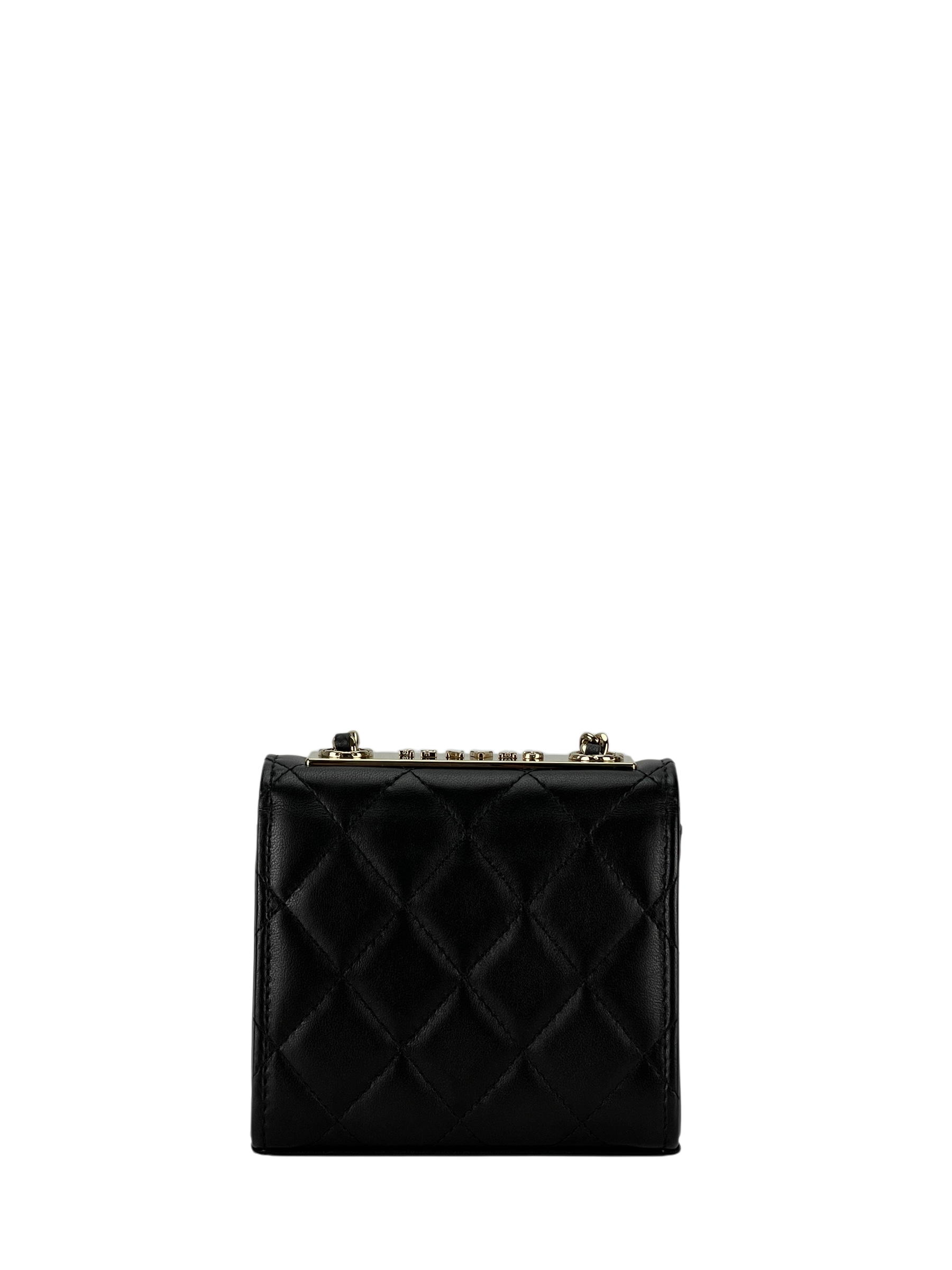 CHANEL - Quilted Mini Trendy CC Clutch With Chain Black Lambskin