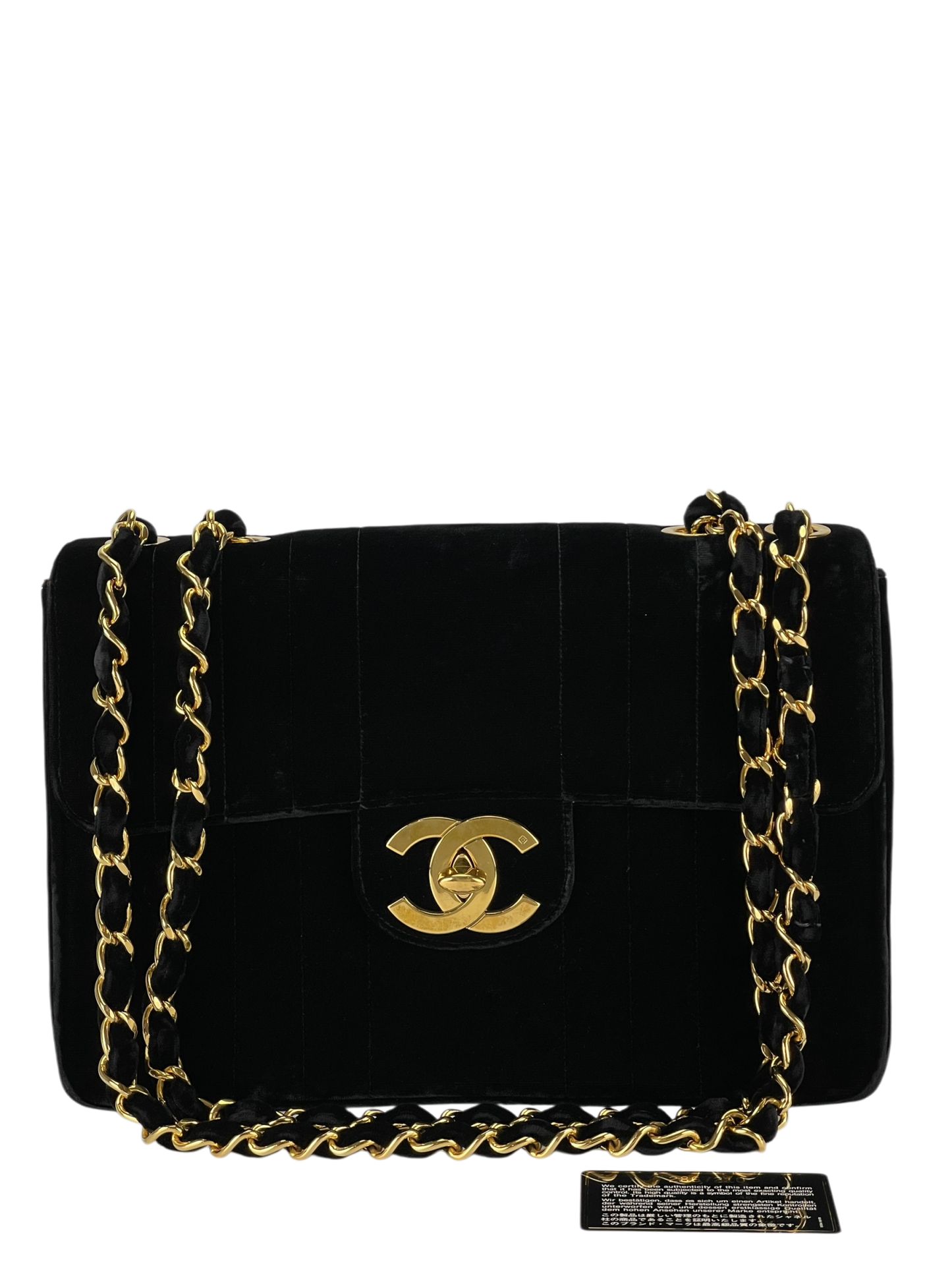 CHANEL - Mademoiselle Flap Bag Black Velvet