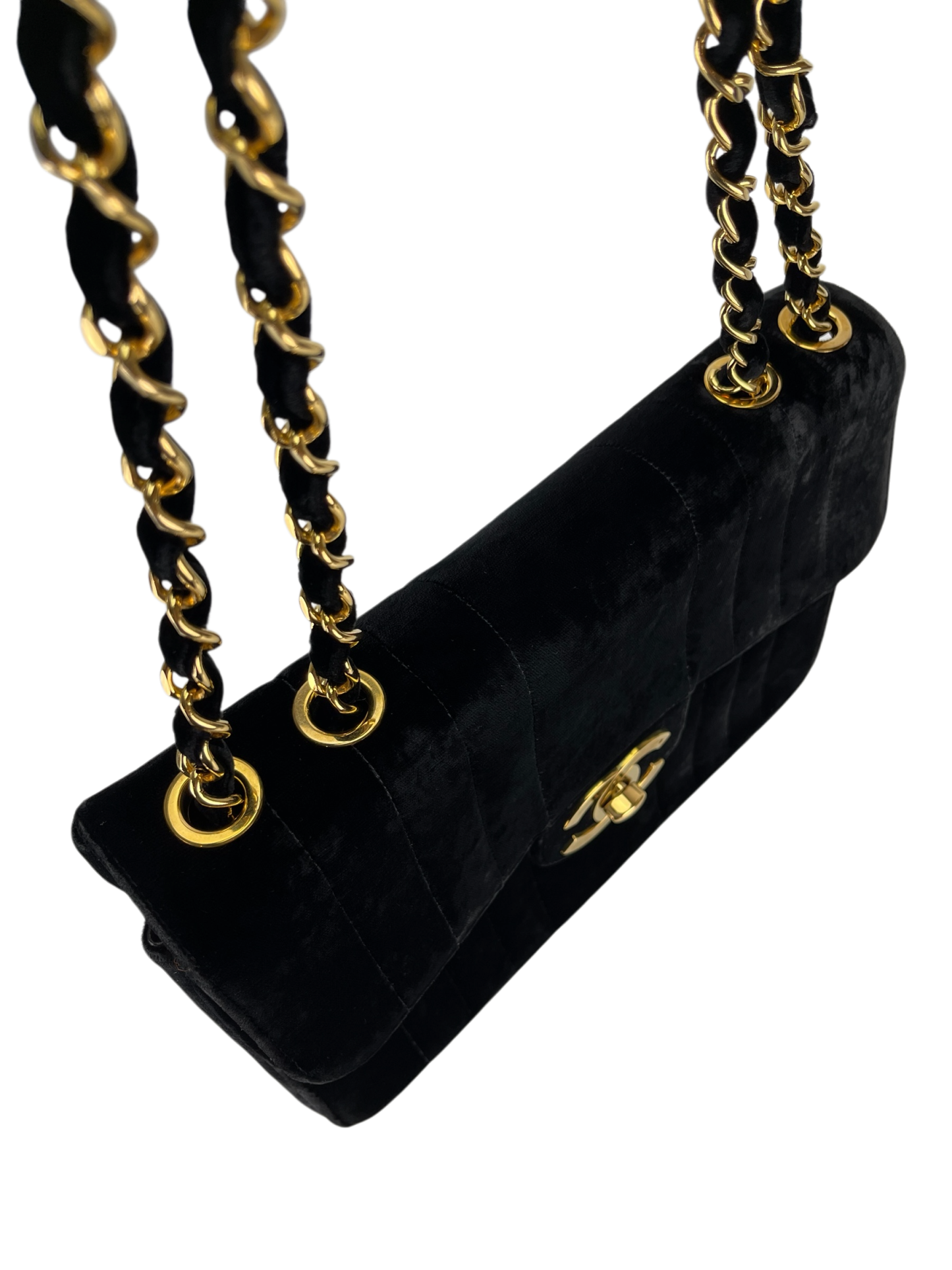 CHANEL - Mademoiselle Flap Bag Black Velvet