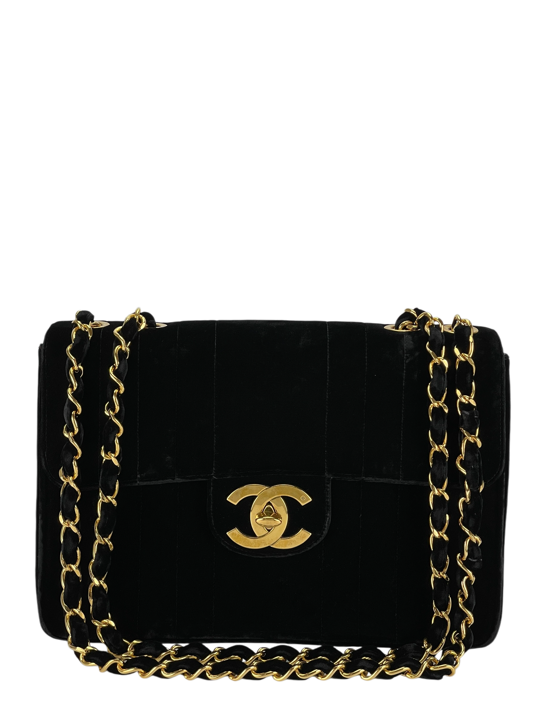 CHANEL - Mademoiselle Flap Bag Black Velvet