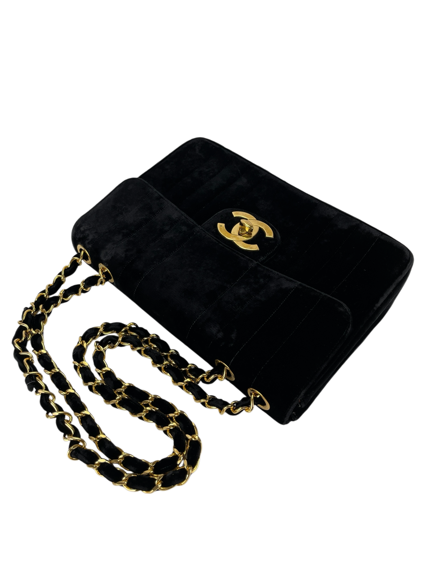 CHANEL - Mademoiselle Flap Bag Black Velvet