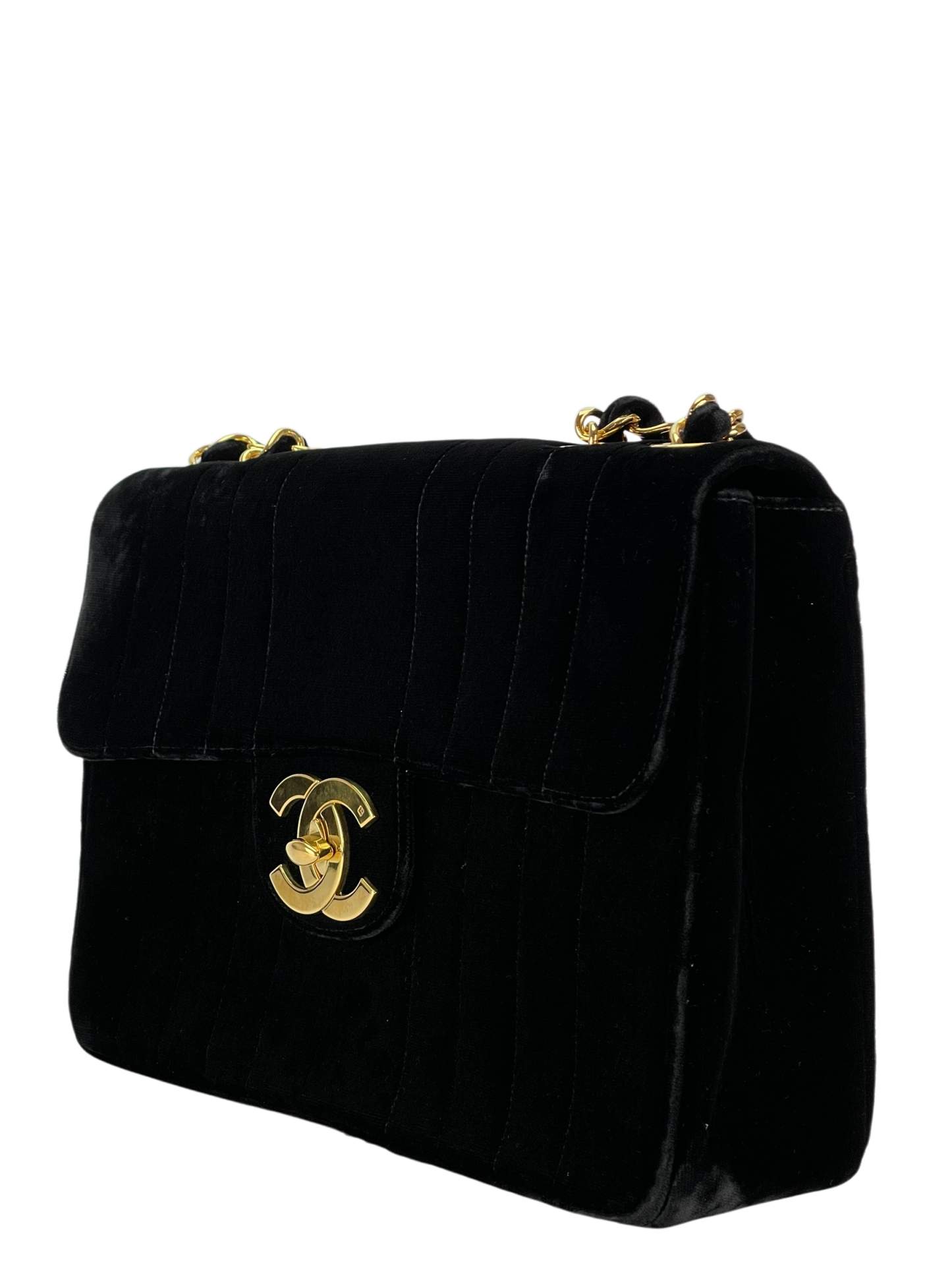 CHANEL - Mademoiselle Flap Bag Black Velvet