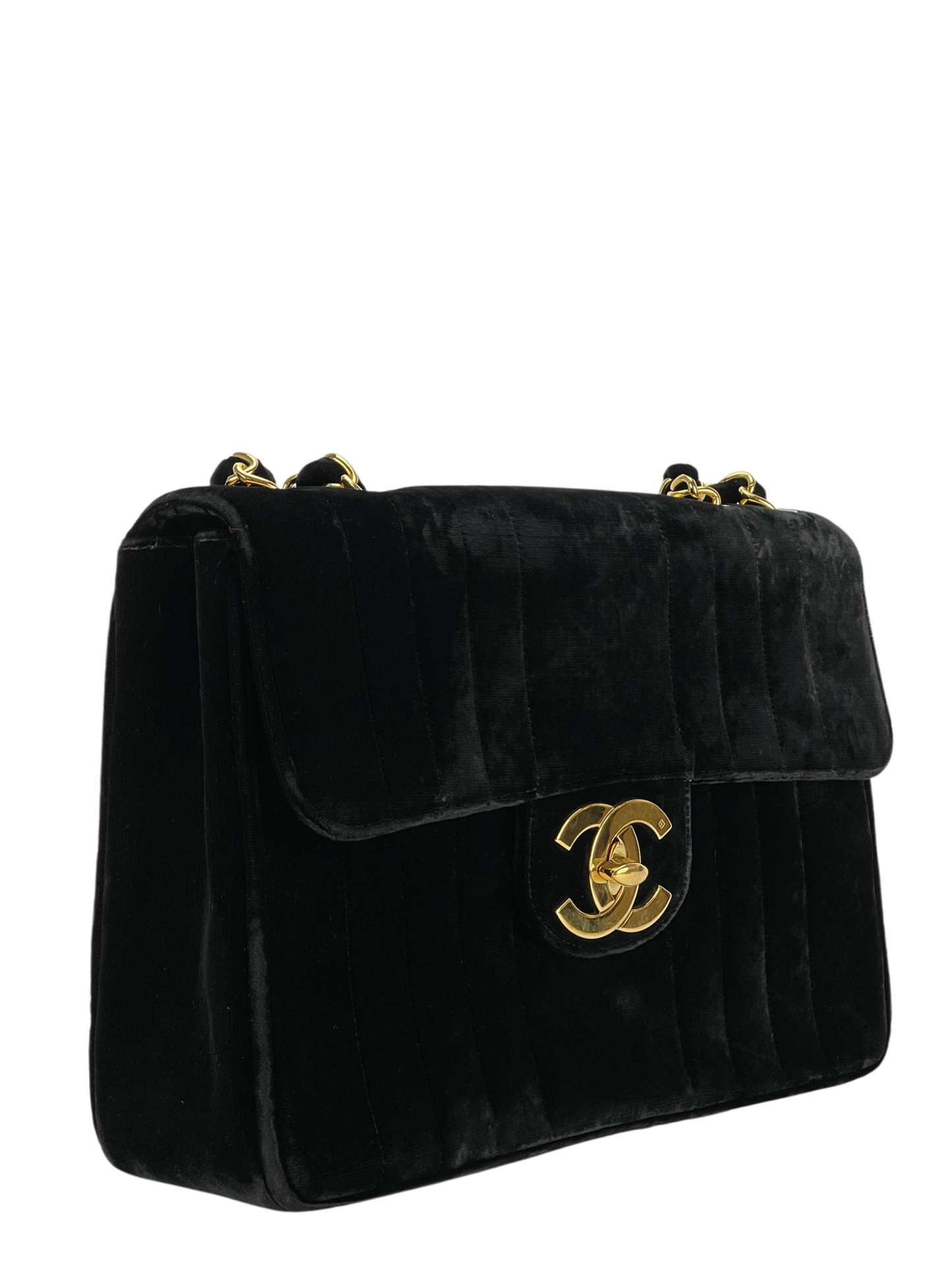 CHANEL - Mademoiselle Flap Bag Black Velvet