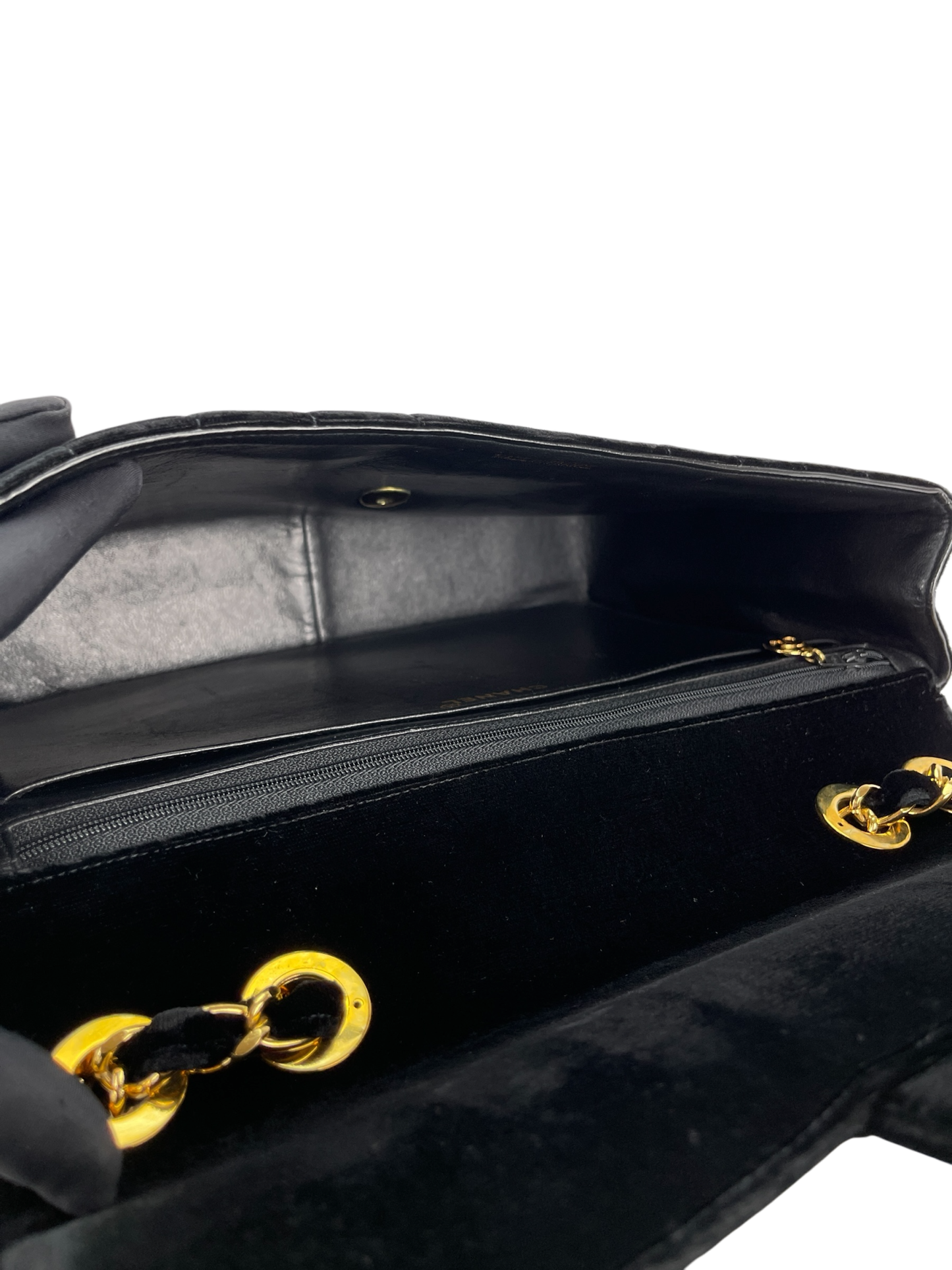 CHANEL - Mademoiselle Flap Bag Black Velvet