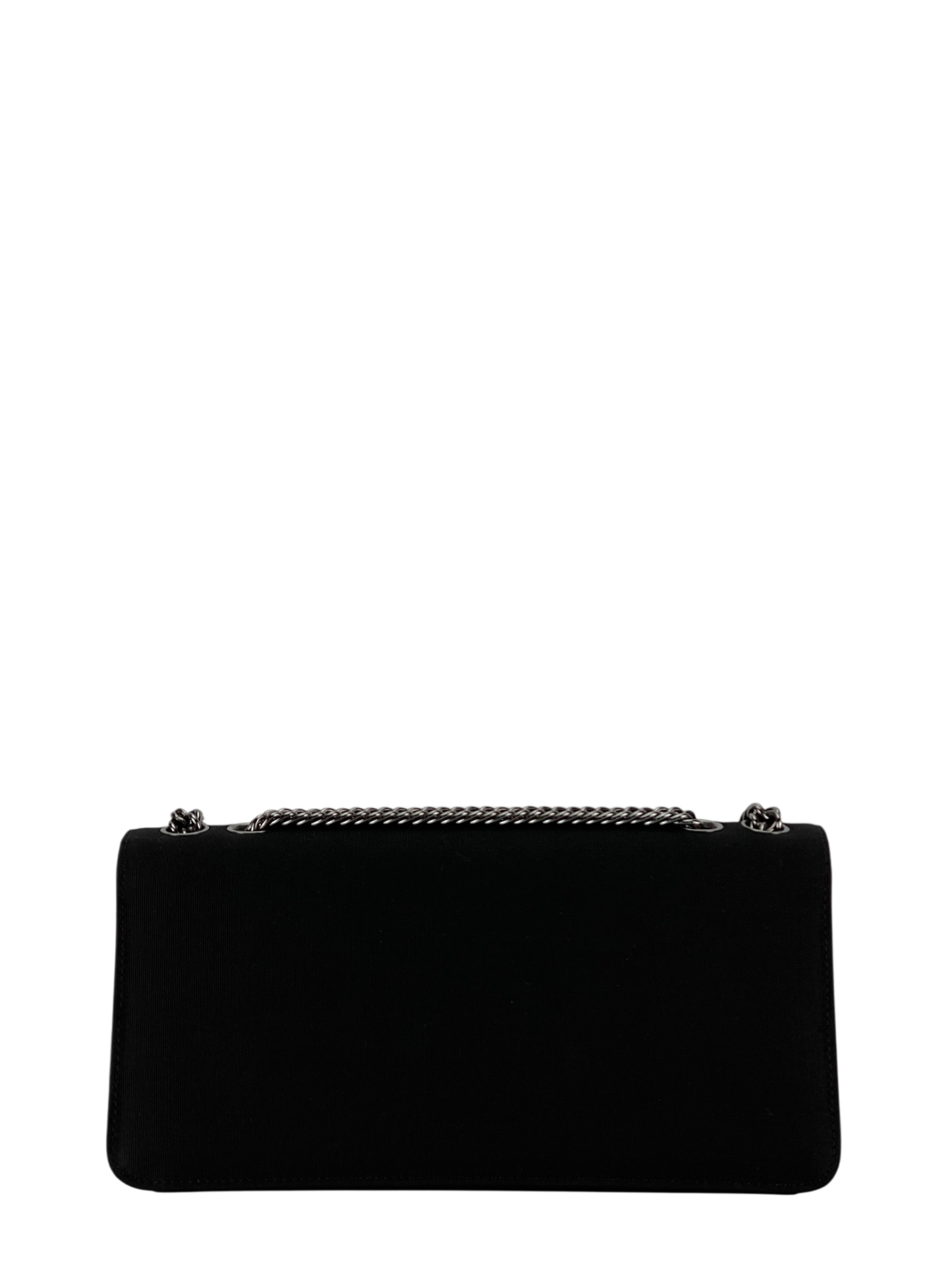 CHANEL - East West Flap Bag Black Canvas