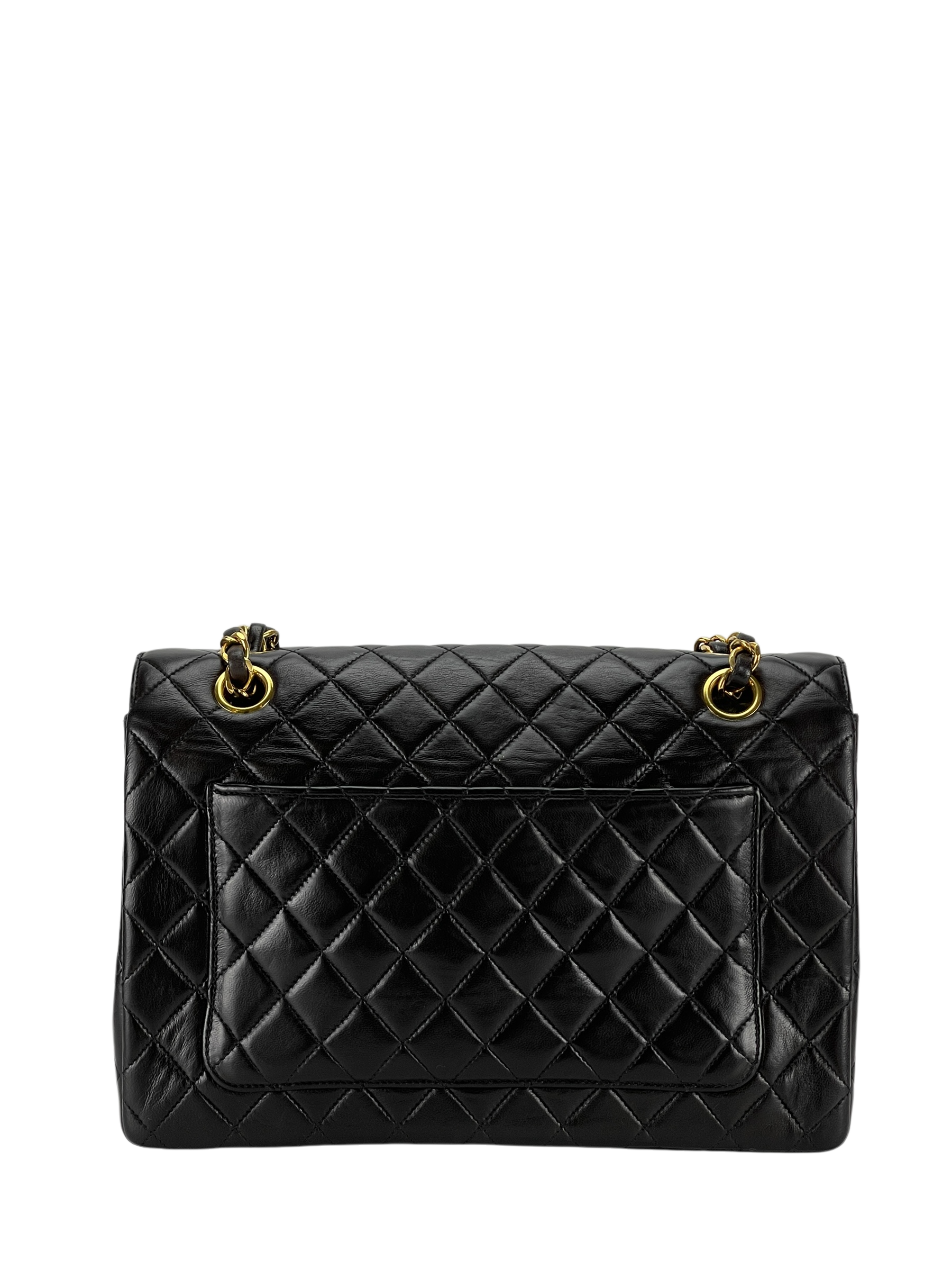 CHANEL - Quilted Medium Paris-Limited Classic Single Flap Black Lambskin