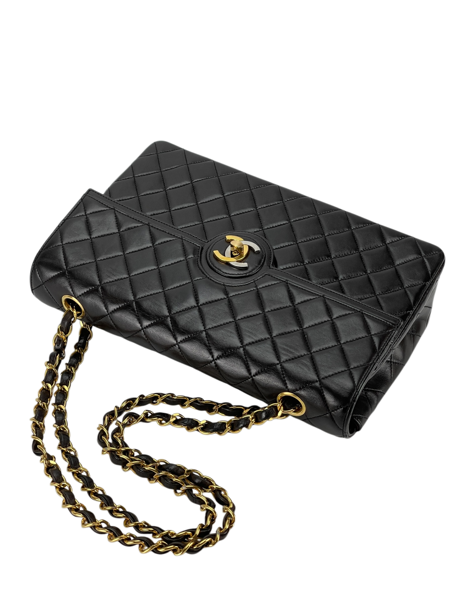 CHANEL - Quilted Medium Paris-Limited Classic Single Flap Black Lambskin