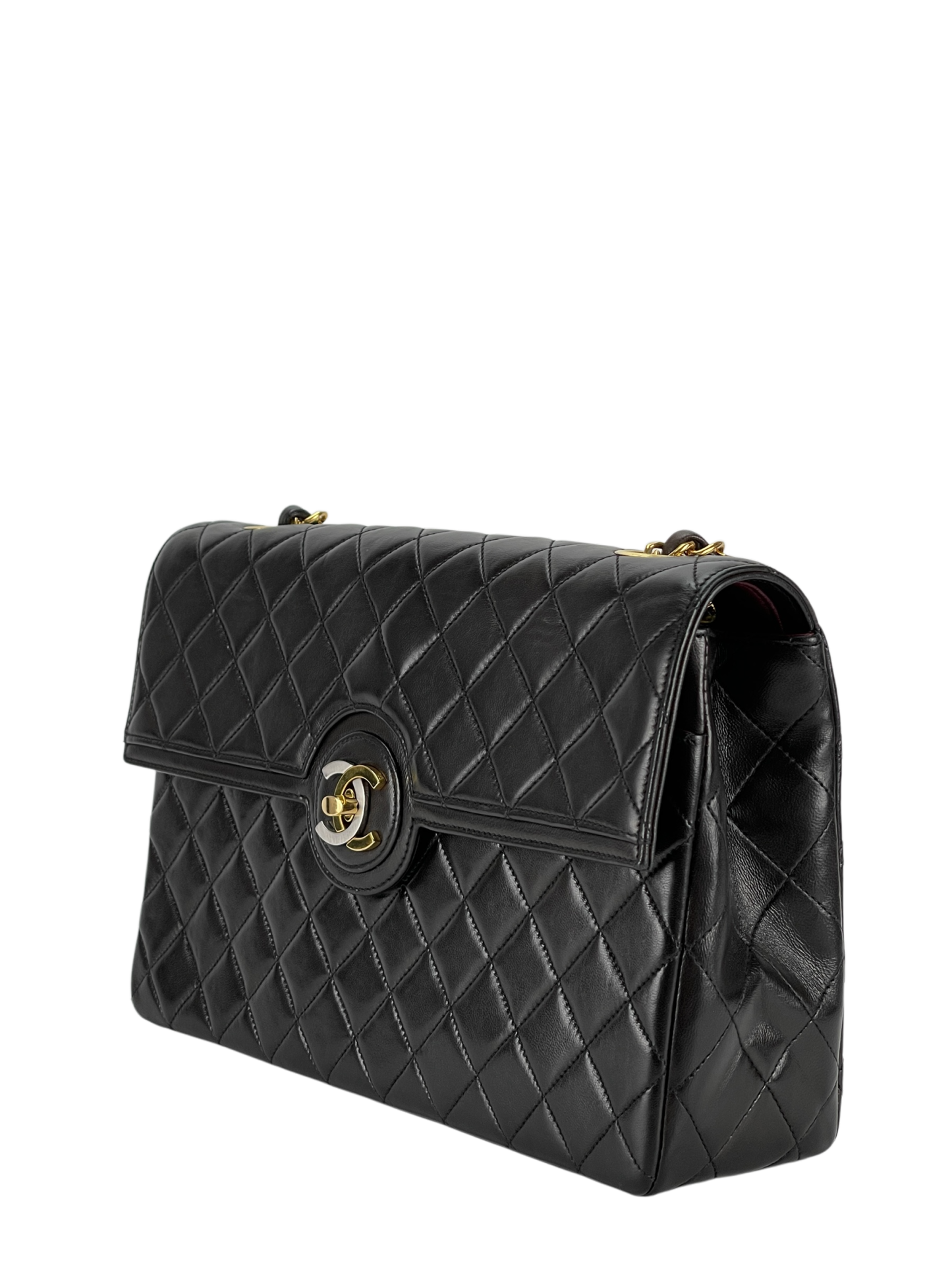 CHANEL - Quilted Medium Paris-Limited Classic Single Flap Black Lambskin