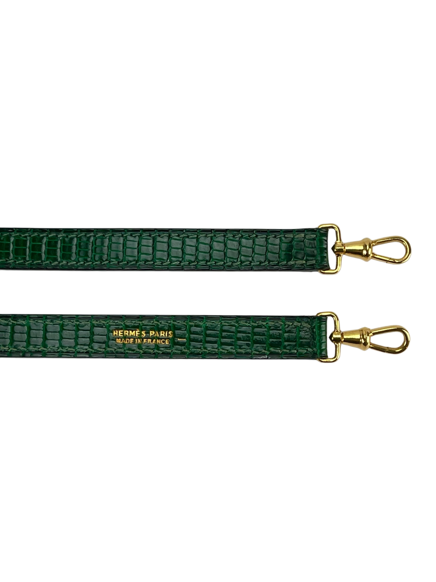HERMES - Mini kelly 20 Green Niloticus Lizard Gold Hardware