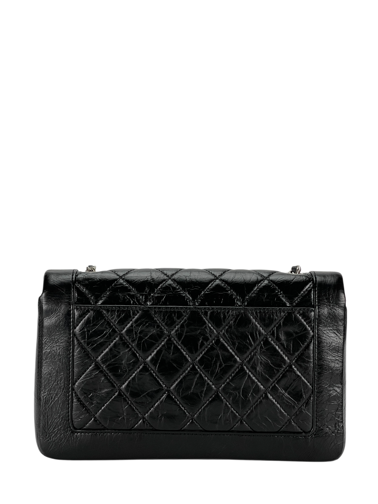 CHANEL - Turnlock Matelasse Chain Shoulder Bag Black Lambskin
