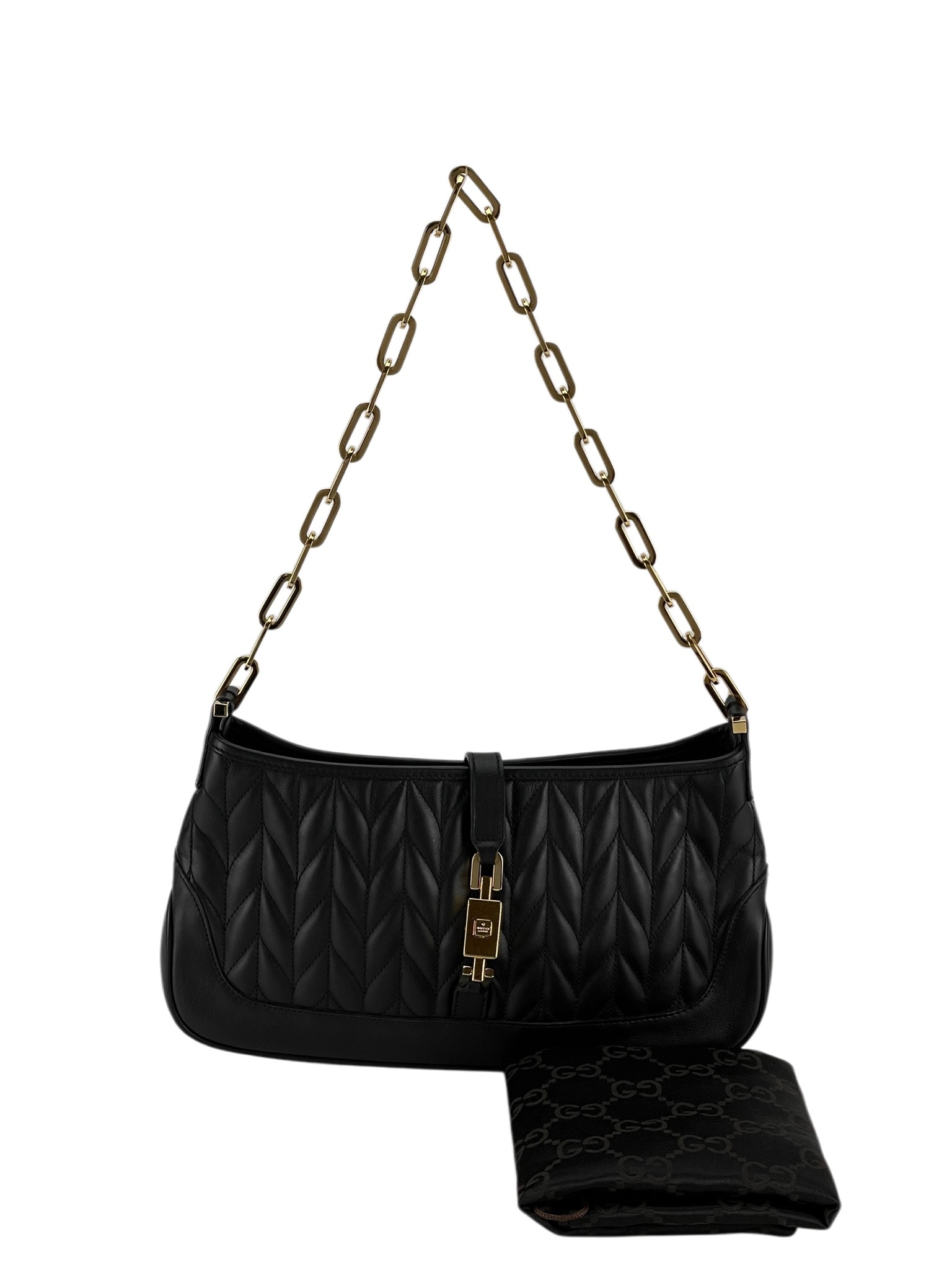 GUCCI - Black Jackie 1961 leather handbag