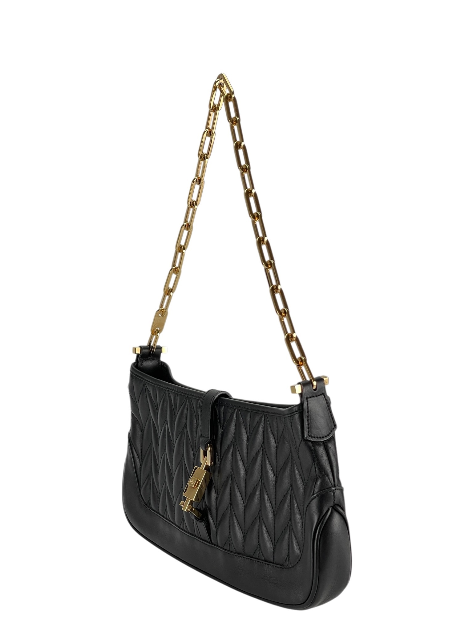GUCCI - Black Jackie 1961 leather handbag