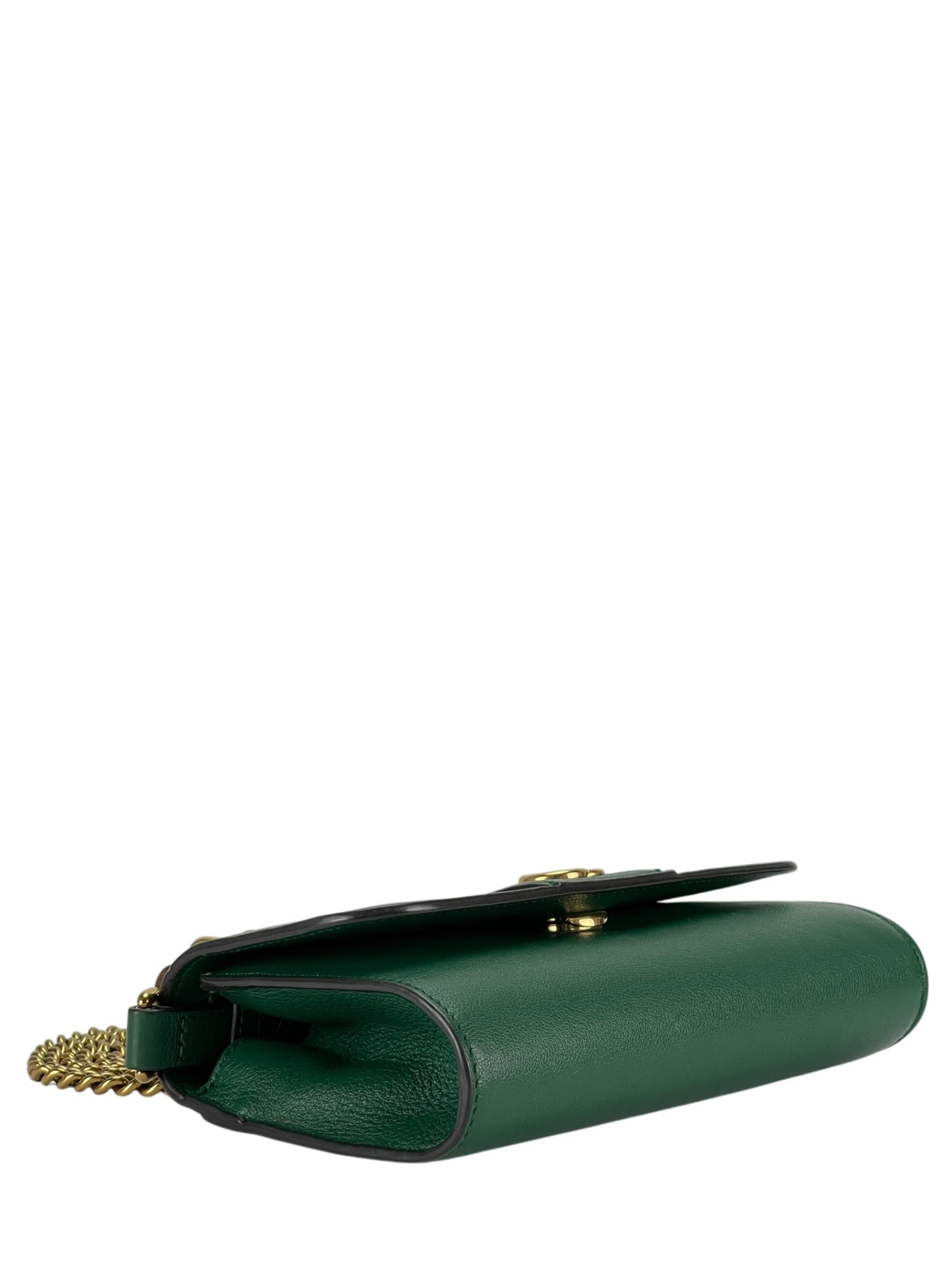 GUCCI - Green Leather Mini Diana Top Handle Crossbody Bag