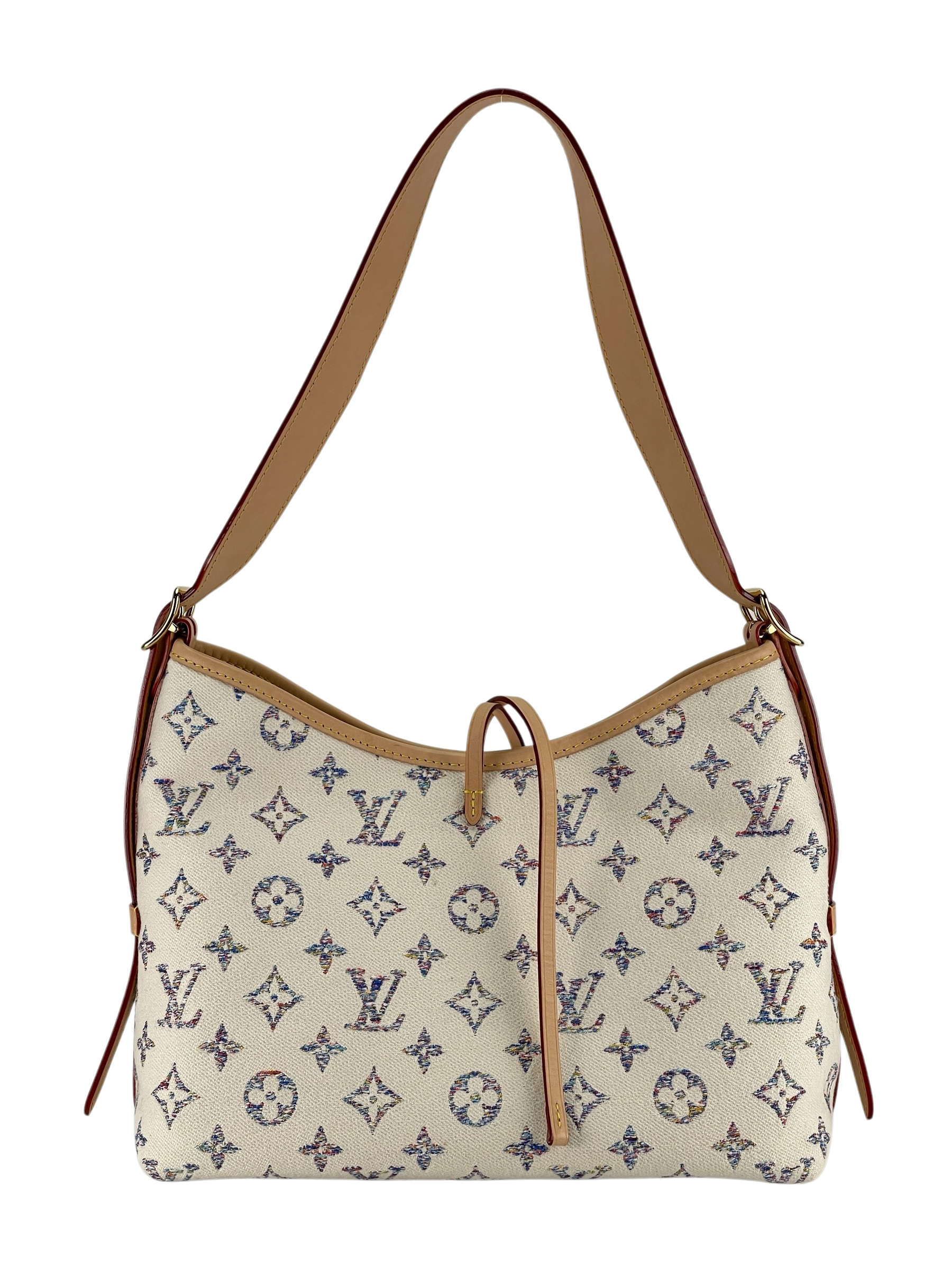 LOUIS VUITTON - Multicolor Beige Monogram jacquard Carryall PM 