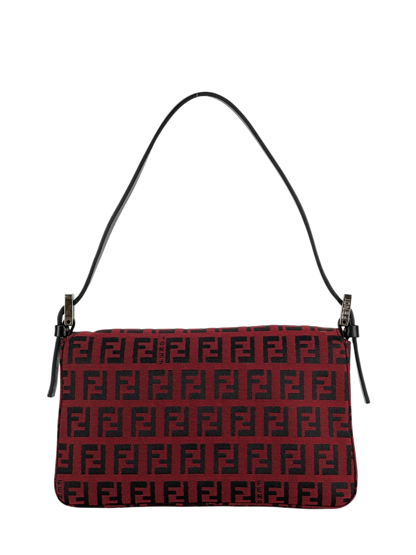 FENDI - Red Zucca Baguette HandBag