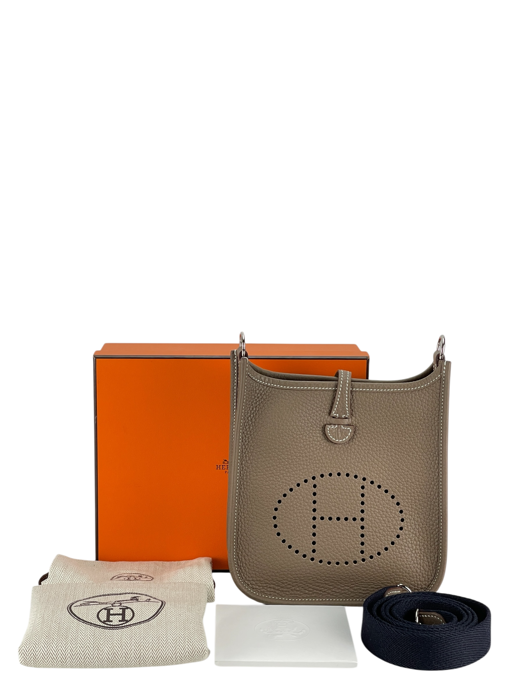 HERMES - Evelyne TPM Evelyne 16 Etoupe TC Palladium Hardware