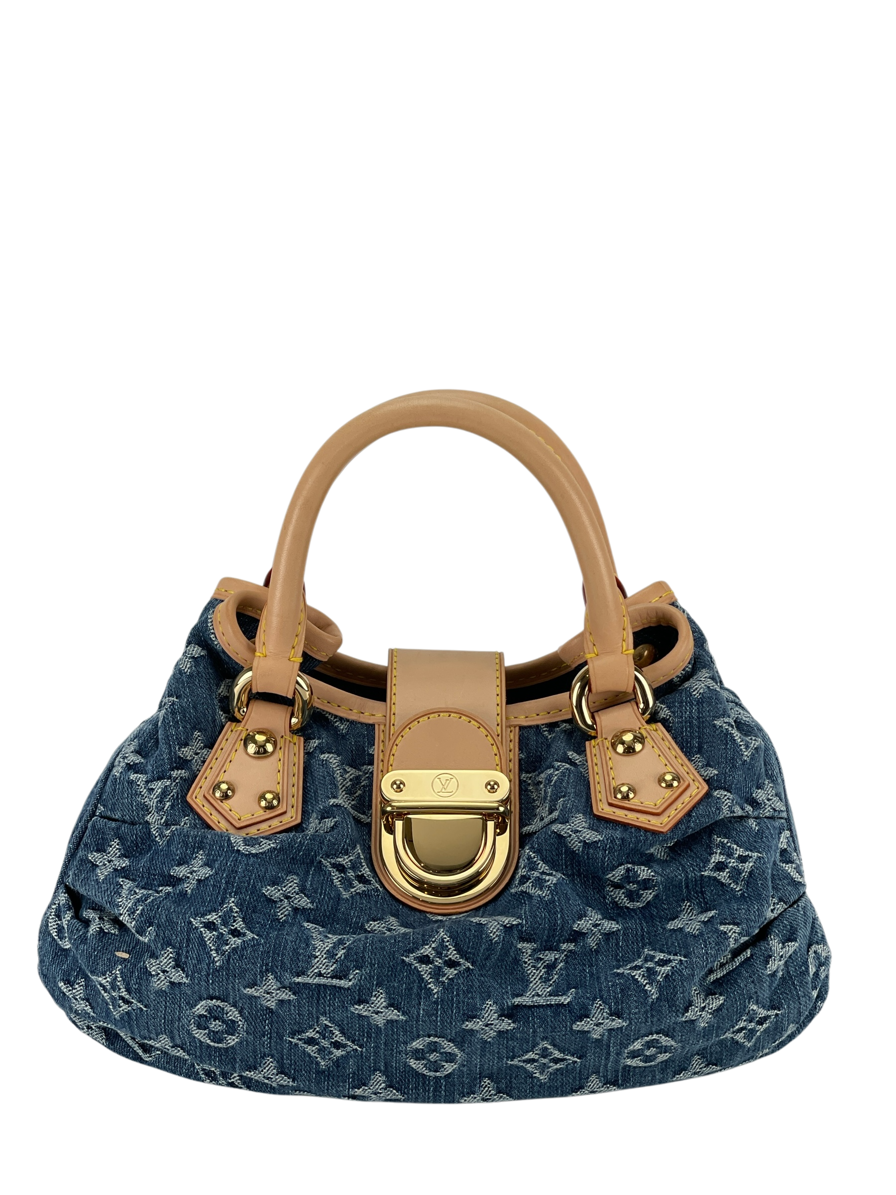 LOUIS VUITTON - Blue monogram Denim Pleaty handbag
