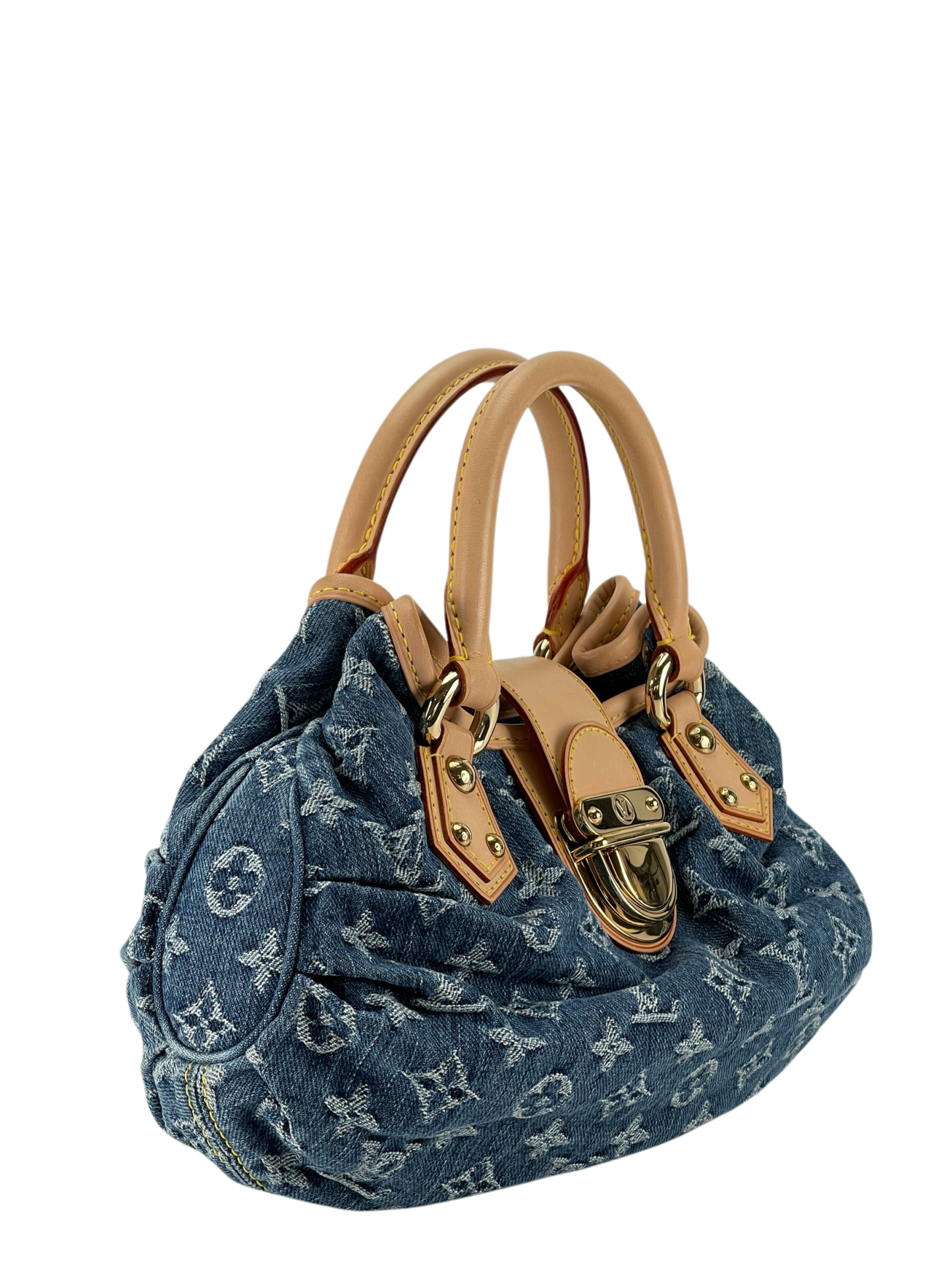 LOUIS VUITTON - Blue monogram Denim Pleaty handbag