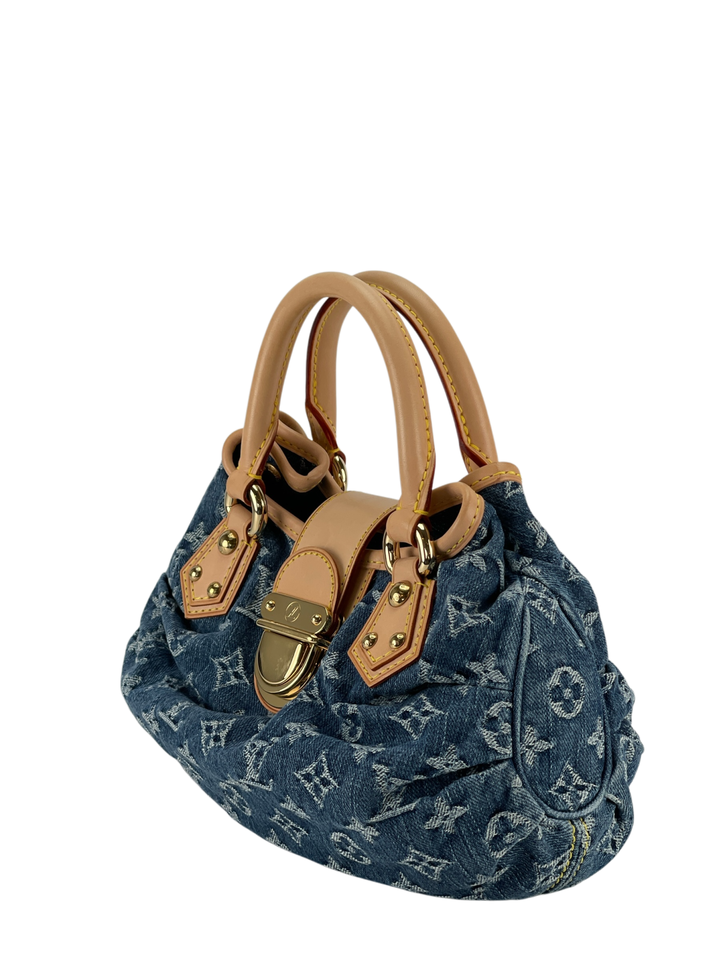 LOUIS VUITTON - Blue monogram Denim Pleaty handbag
