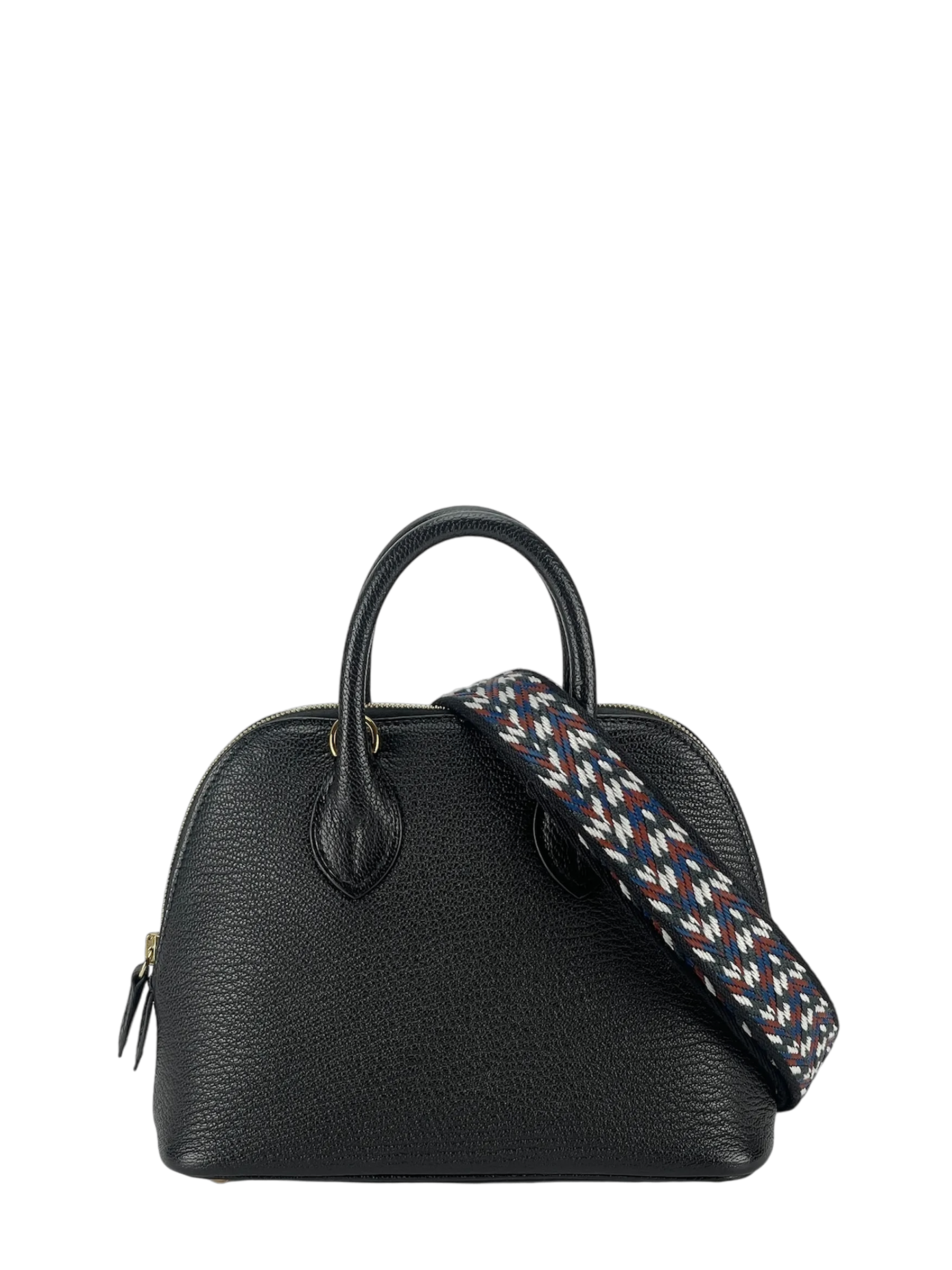 HERMES - Mini Bolide 1923 Black Chevre Chamkila Gold Hardware