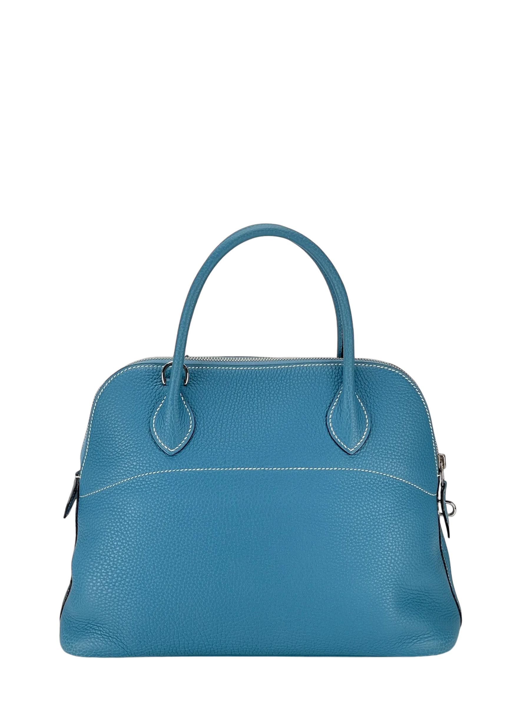 HERMES - Bolide 31 Blue Jeans Togo Palladium Hardware