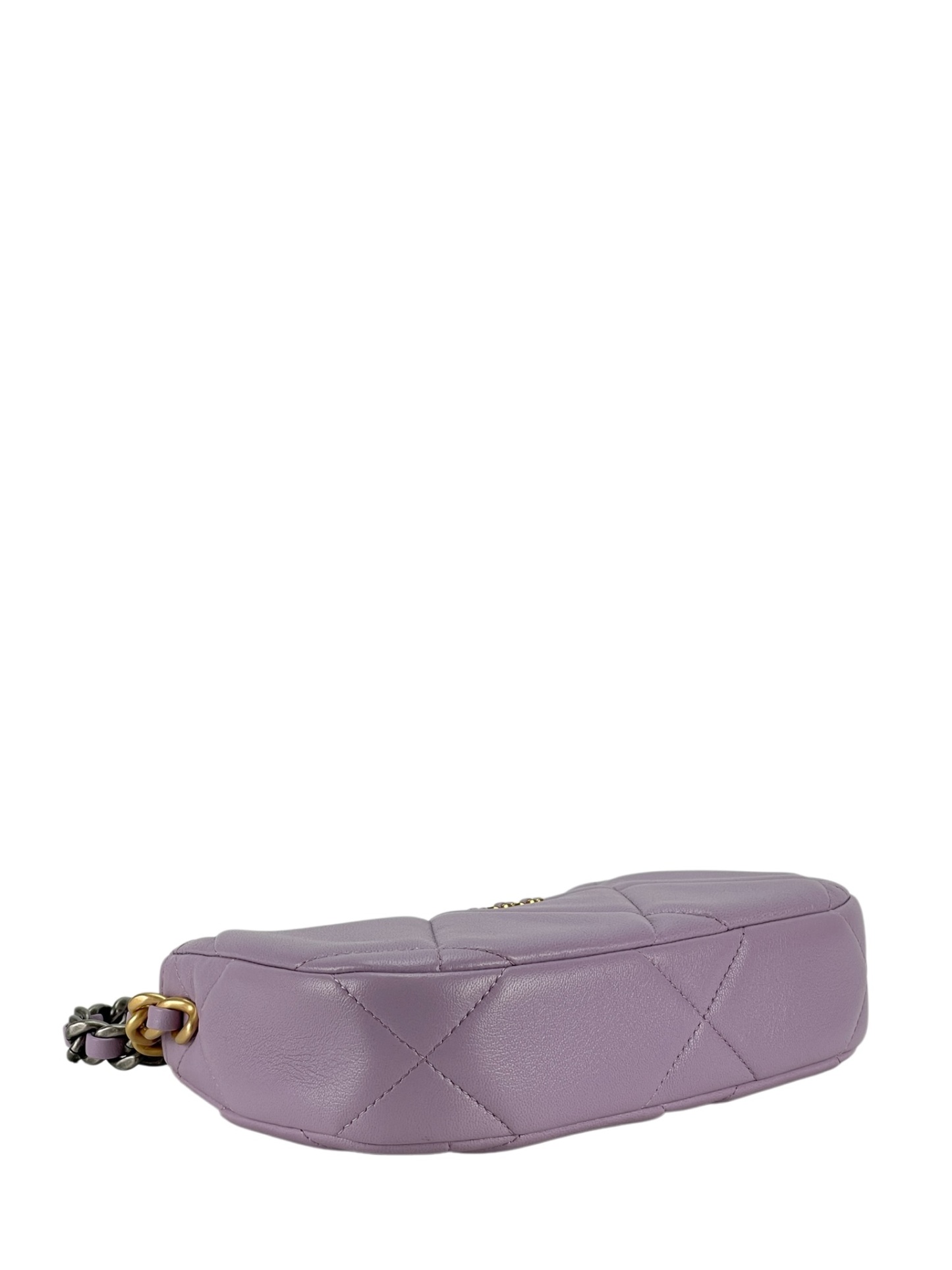 CHANEL - Purple Small 19 Hobo Chain Shoulder Bag