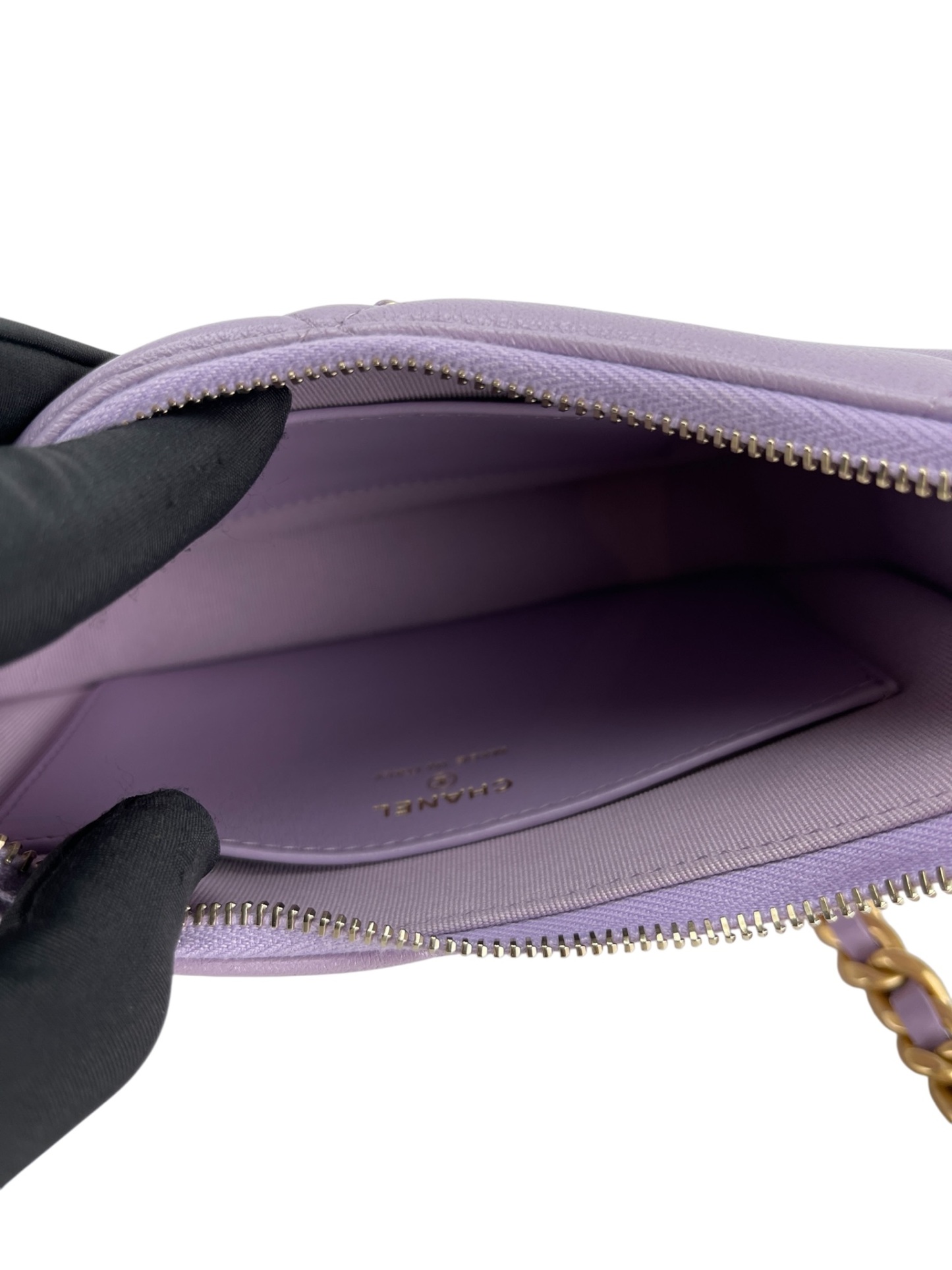 CHANEL - Purple Small 19 Hobo Chain Shoulder Bag
