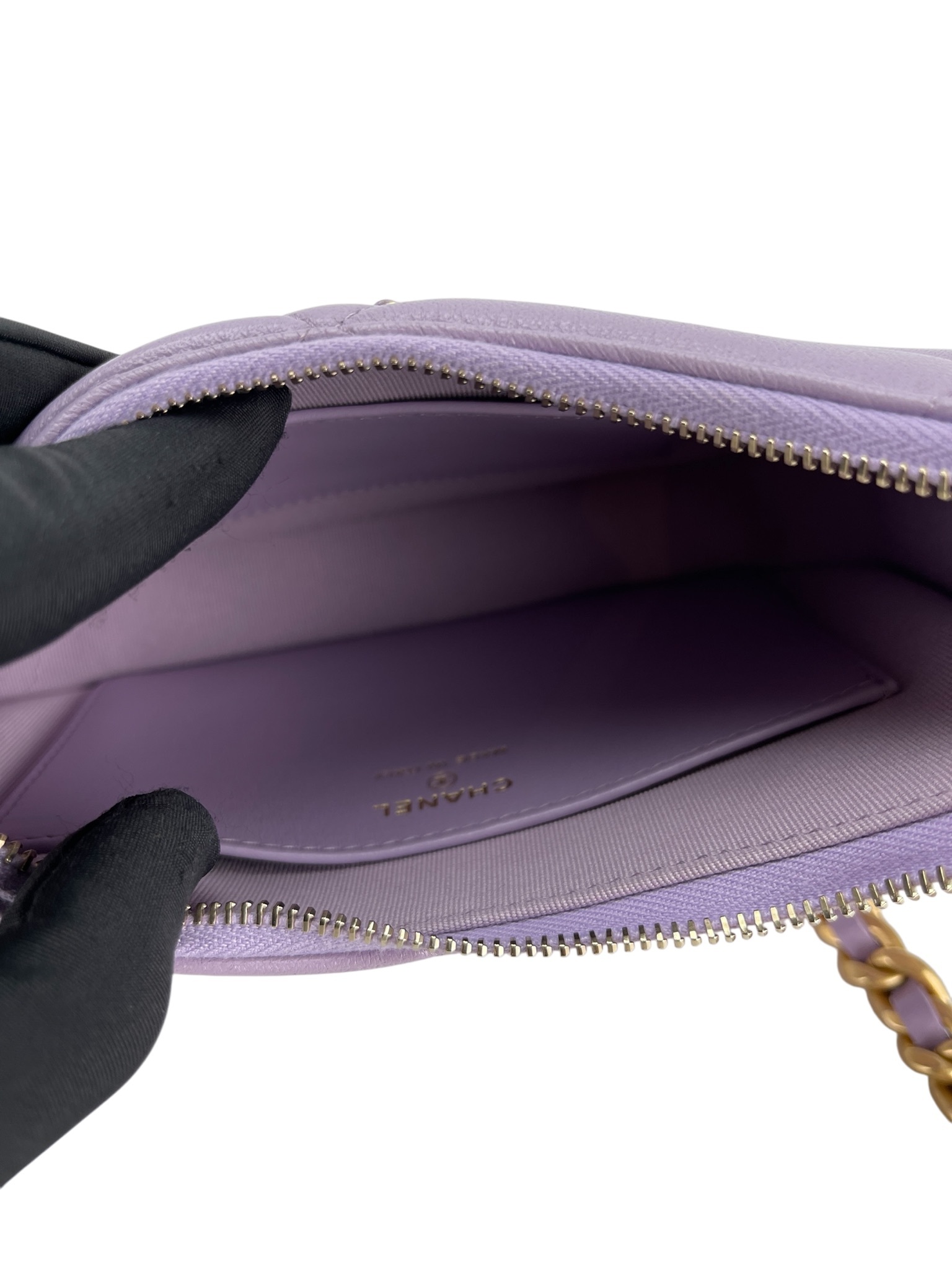 CHANEL - Purple Small 19 Hobo Chain Shoulder Bag