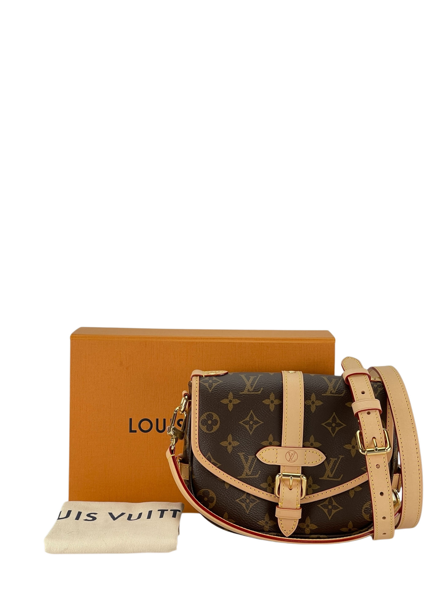 LOUIS VUITTON - Monogram Saumur Messenger Shoulder Bag