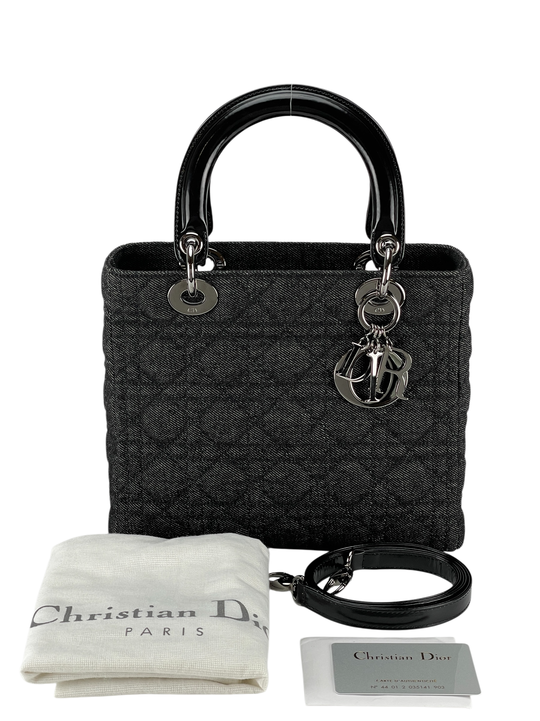 ディオール Dior DIOR ブラック - Christian レザー ショルダーバッグ