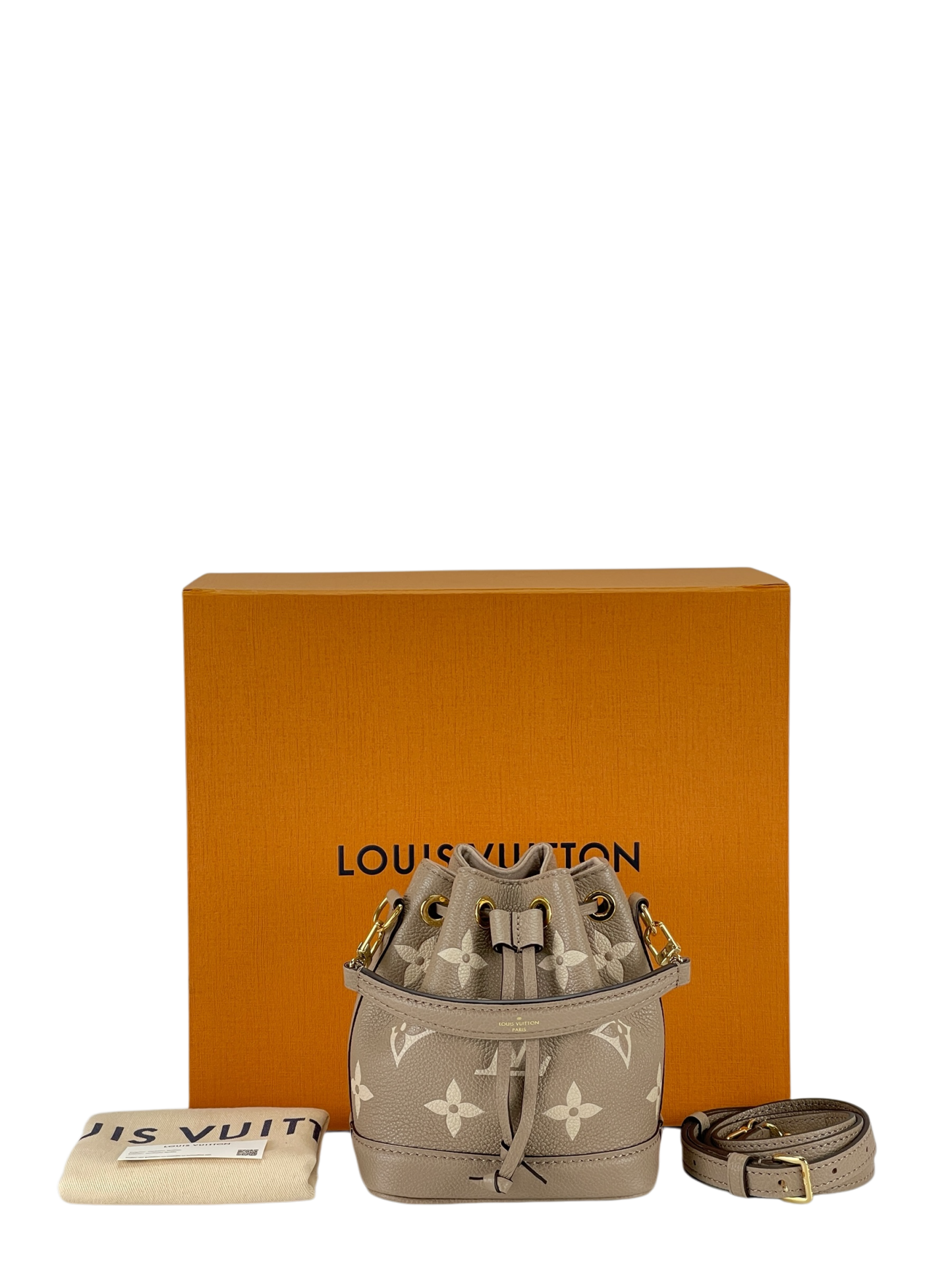LOUIS VUITTON - Grey Nano Noe Two-tone Monogram 2way Bag M46291