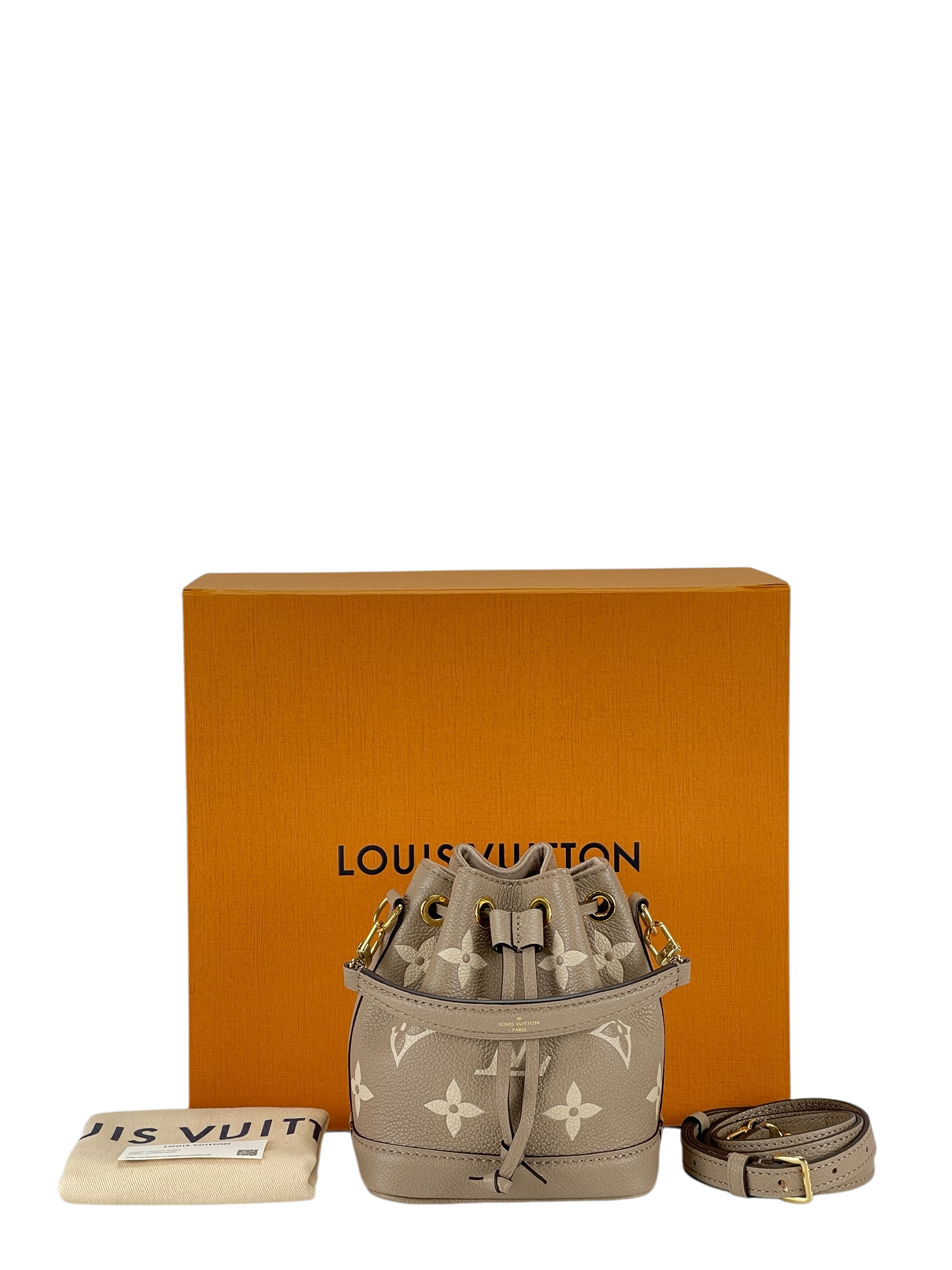 LOUIS VUITTON - Grey Nano Noe Two-tone Monogram 2way Bag M46291