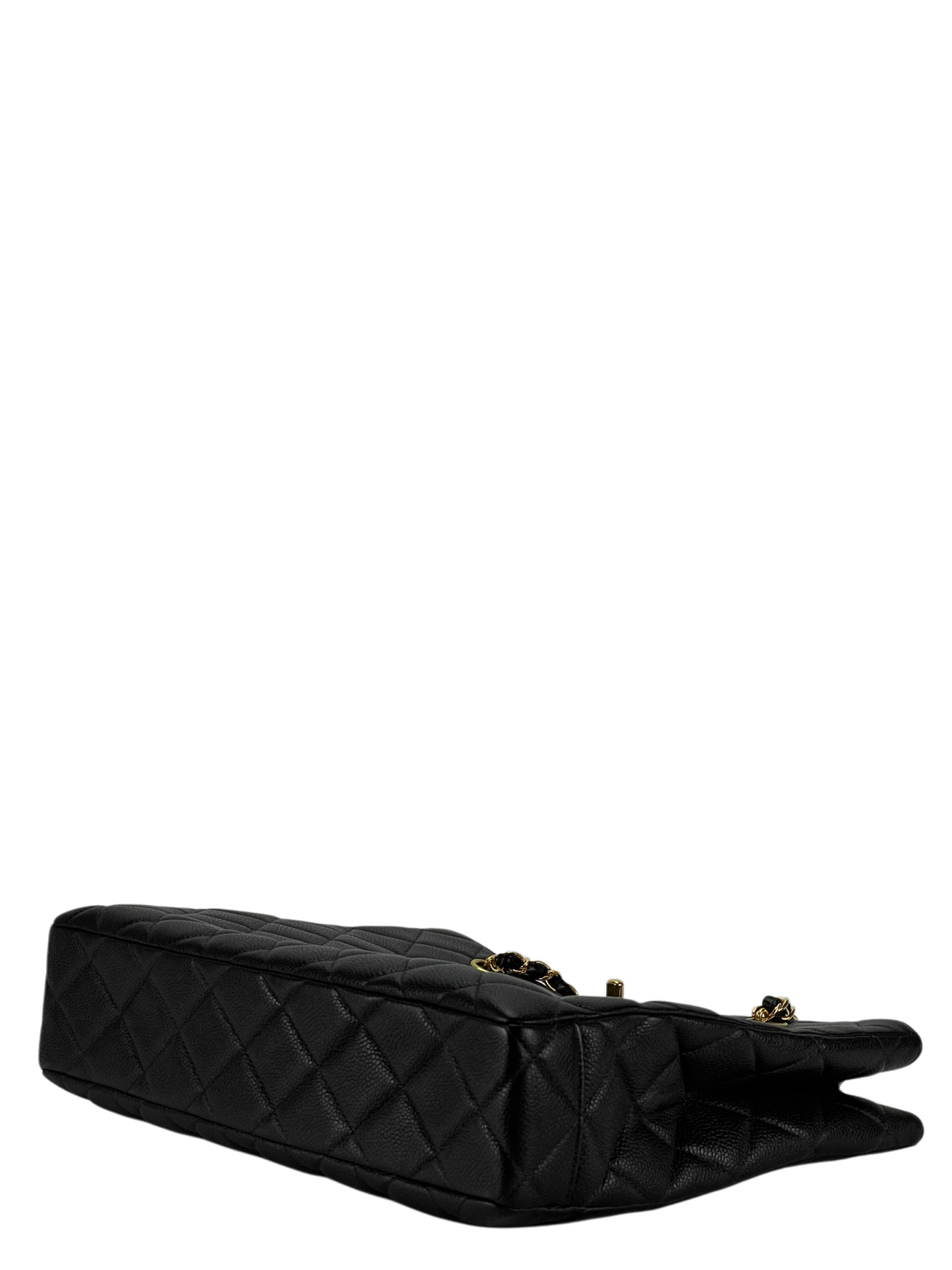 CHANEL - Black Cavair Classic CC Shopping leather handbag