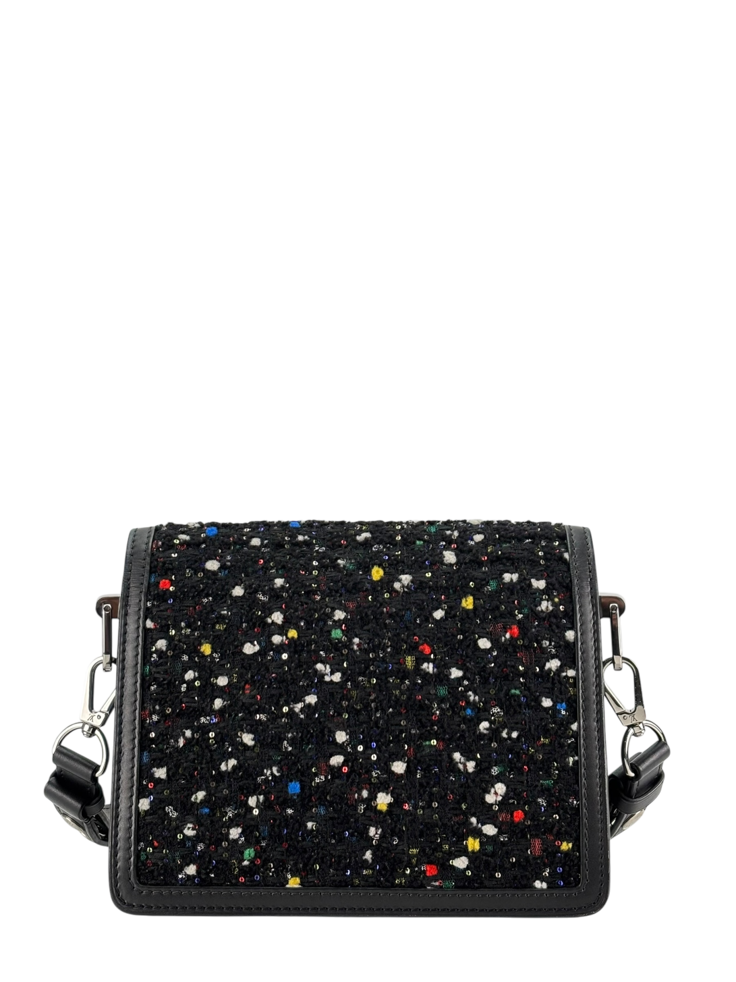 LOUIS VUITTON - Black Tweed Dauphine Crossbody Bag