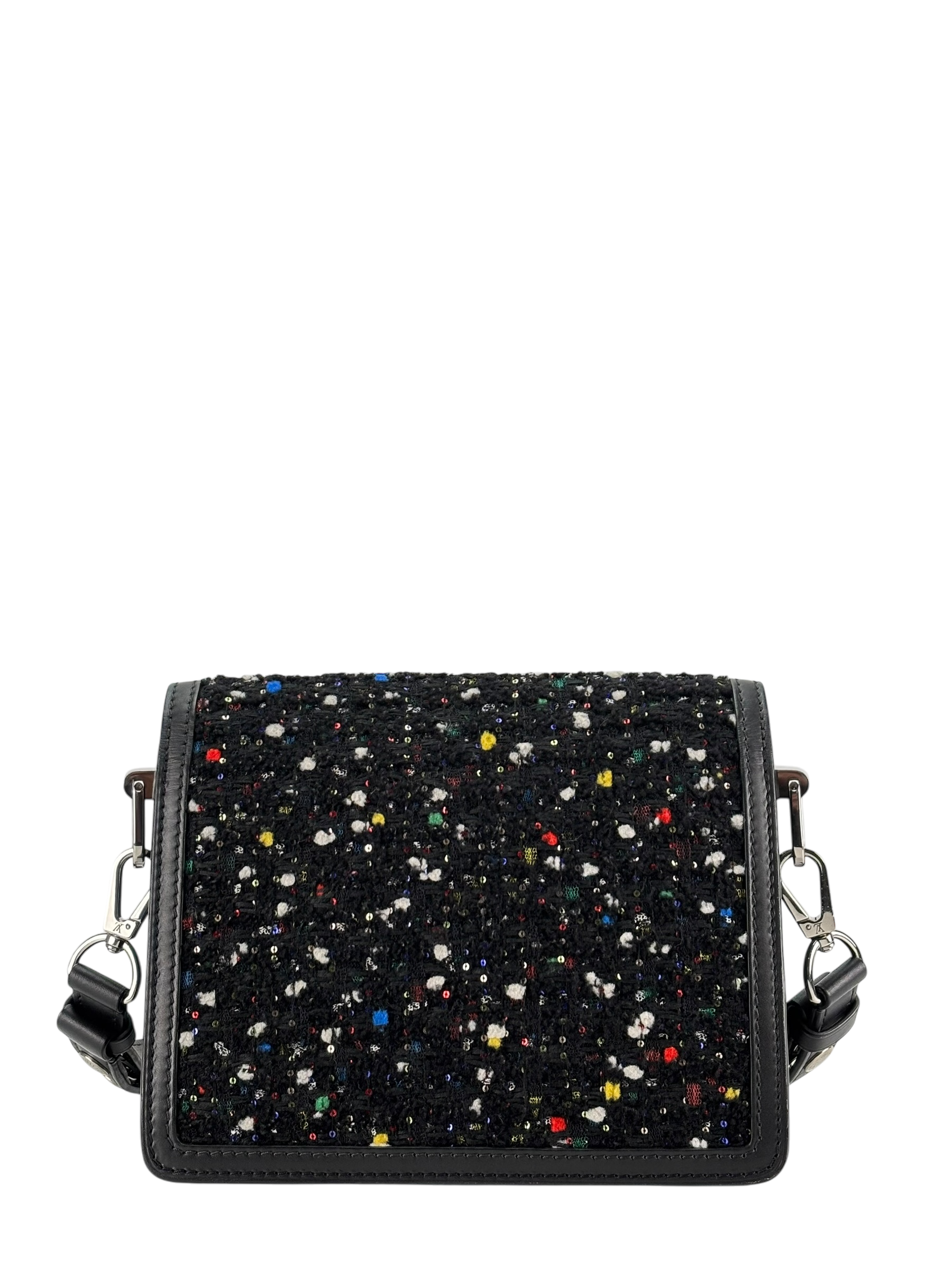 LOUIS VUITTON - Black Tweed Dauphine Crossbody Bag