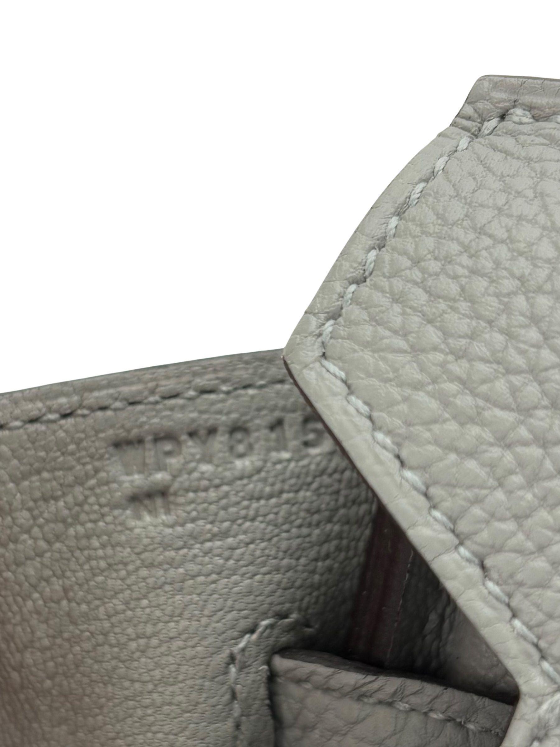 HERMES - Birkin 30 Gris Mouette Togo Palladium Hardware