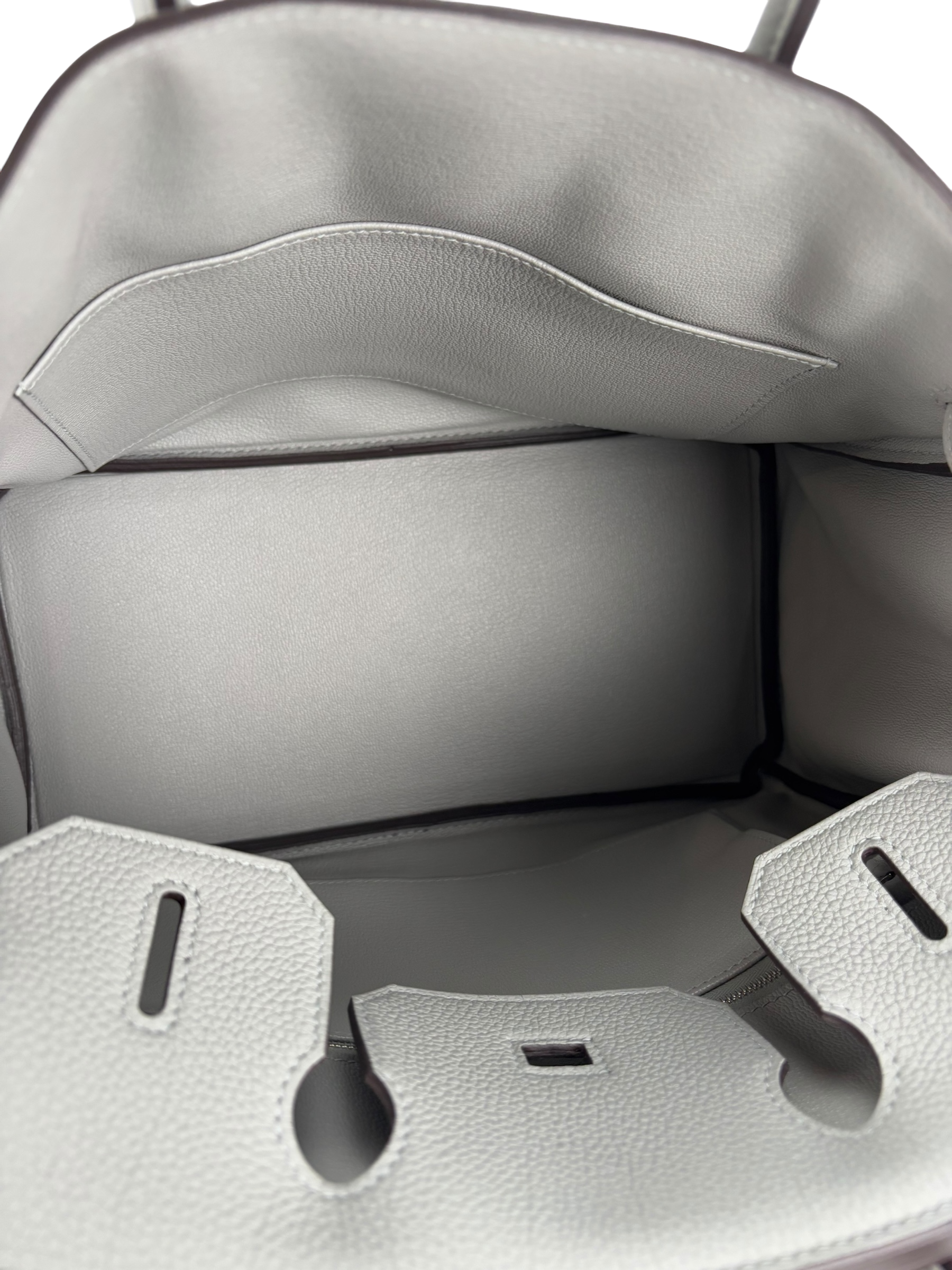 HERMES - Birkin 30 Gris Mouette Togo Palladium Hardware